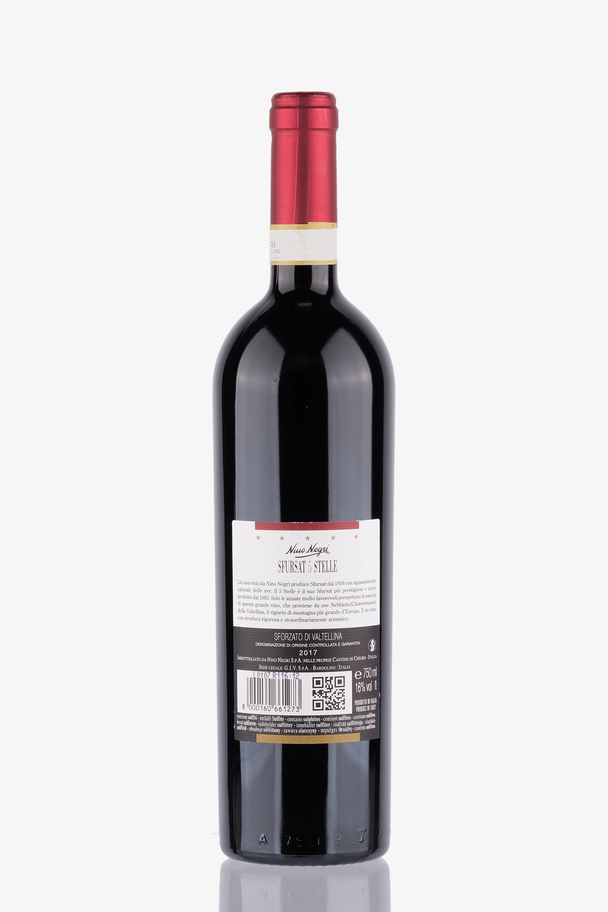 selected wine variant rear image
