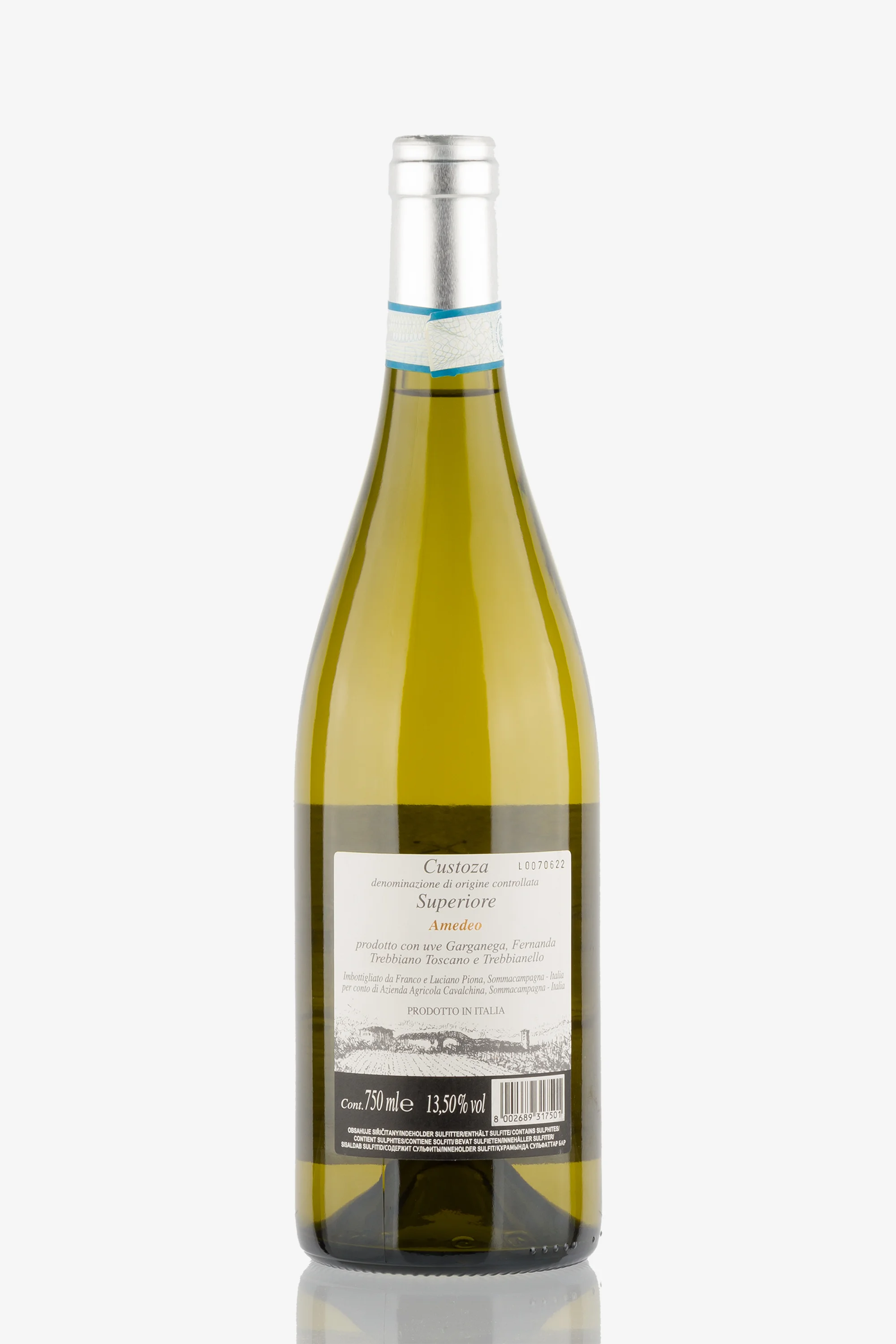selected wine variant rear image
