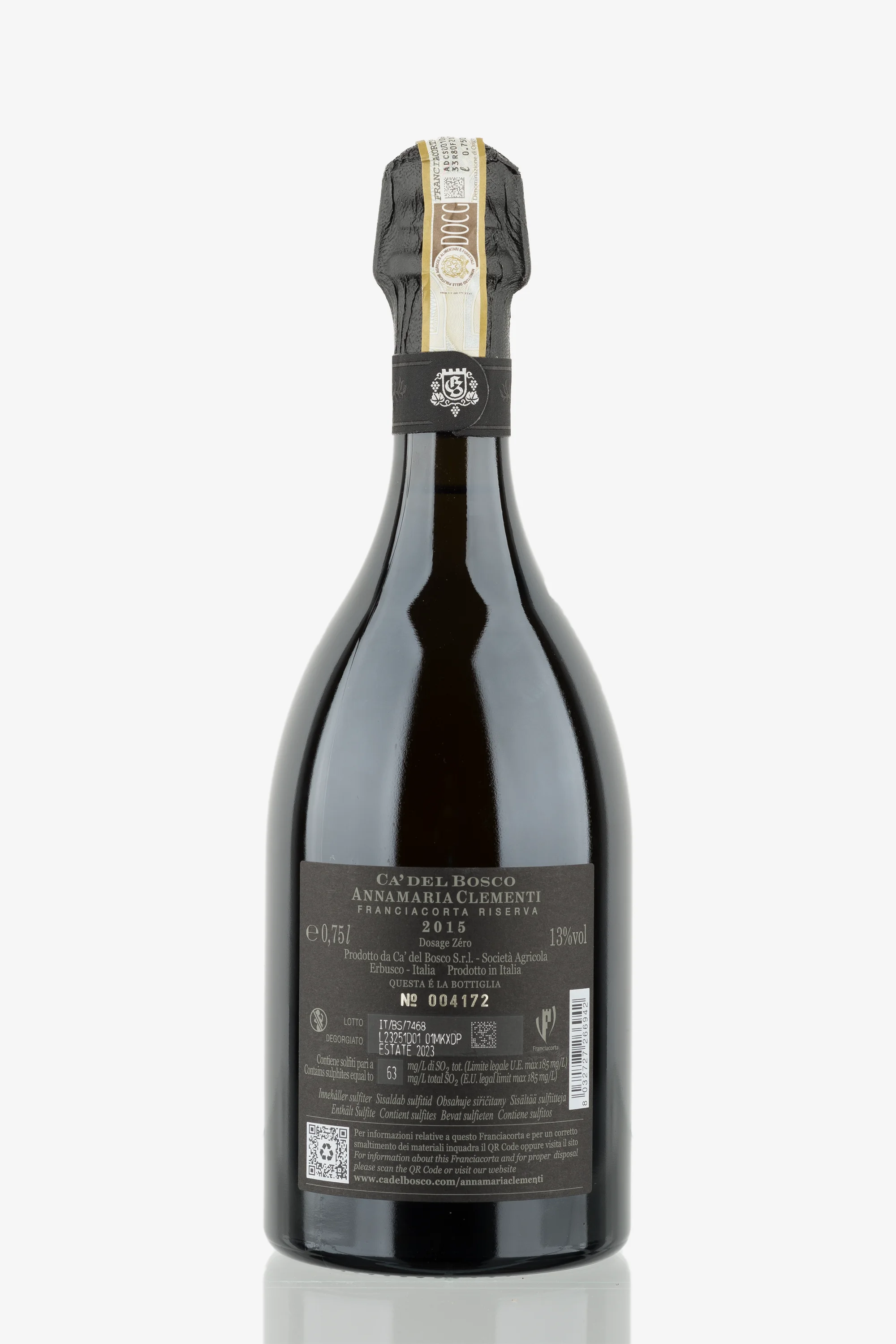 selected wine variant rear image