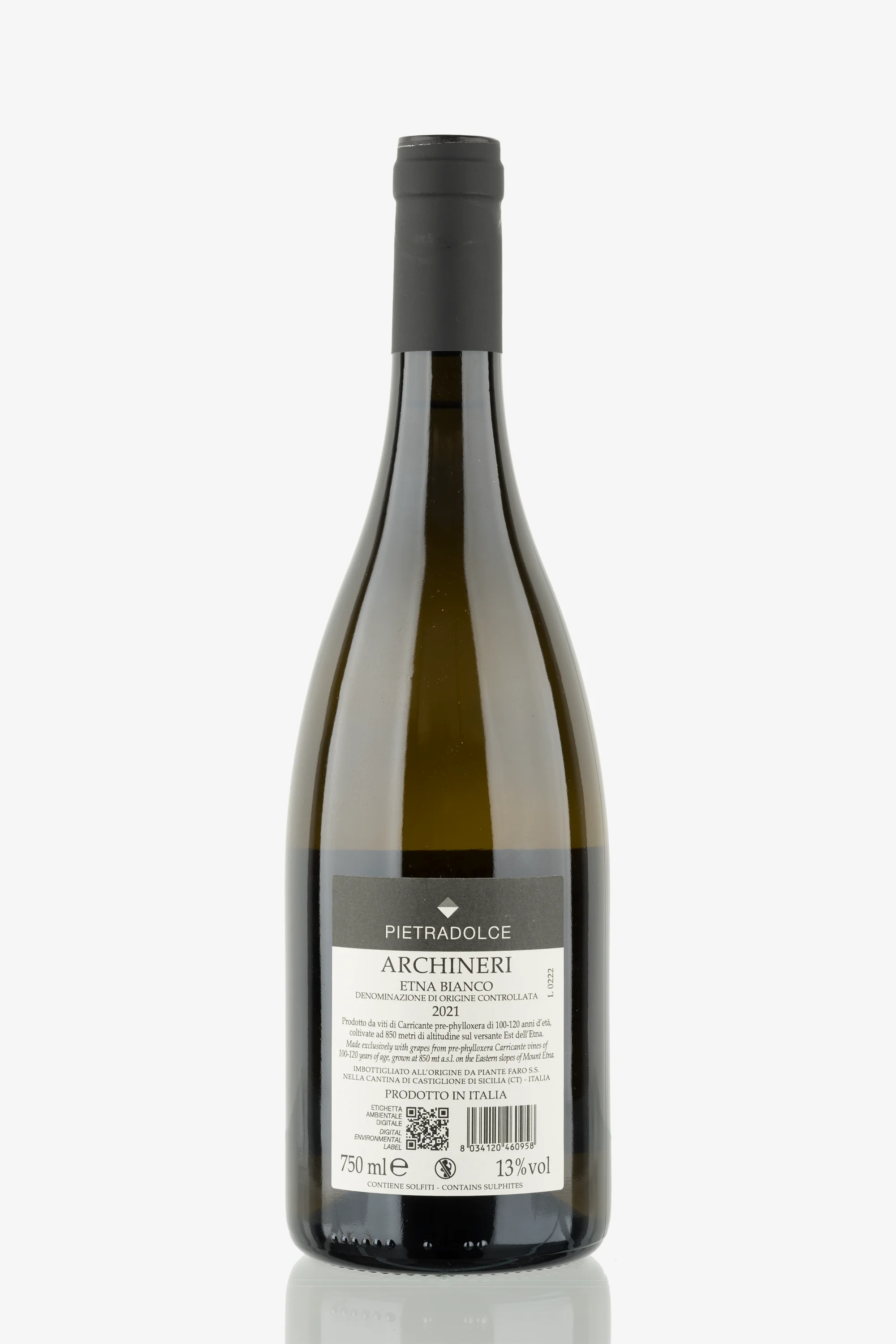 selected wine variant rear image