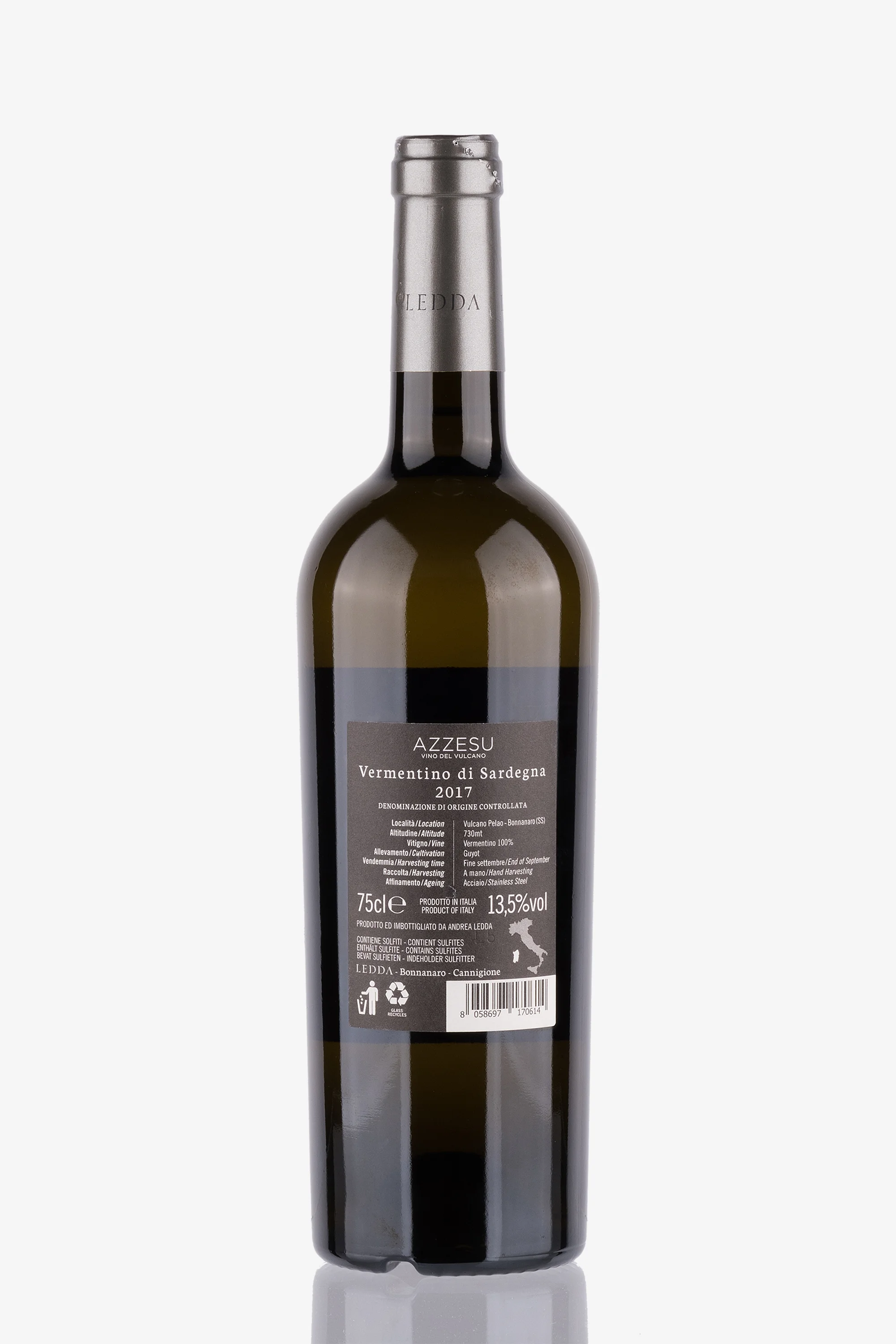 selected wine variant rear image