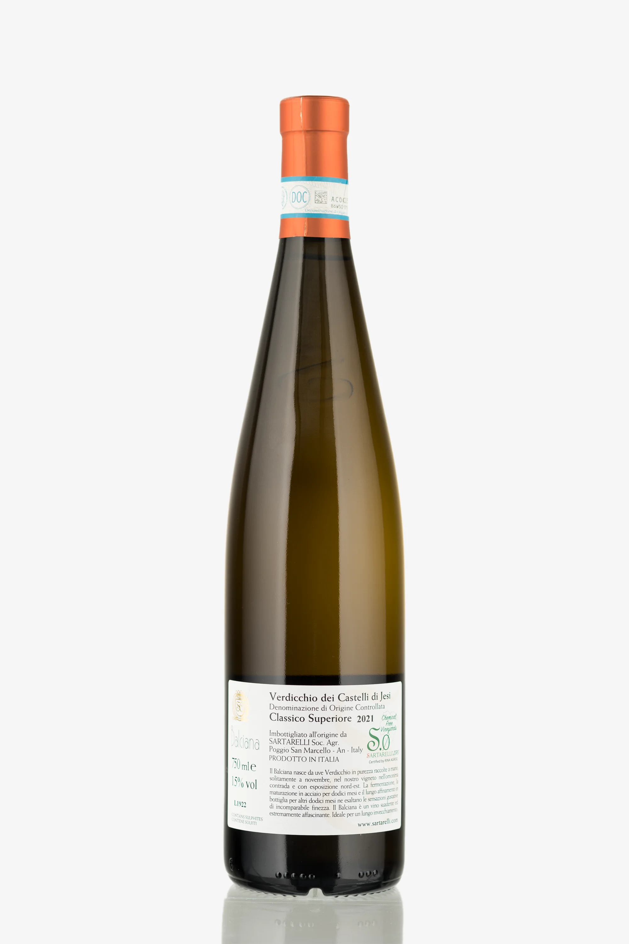 selected wine variant rear image