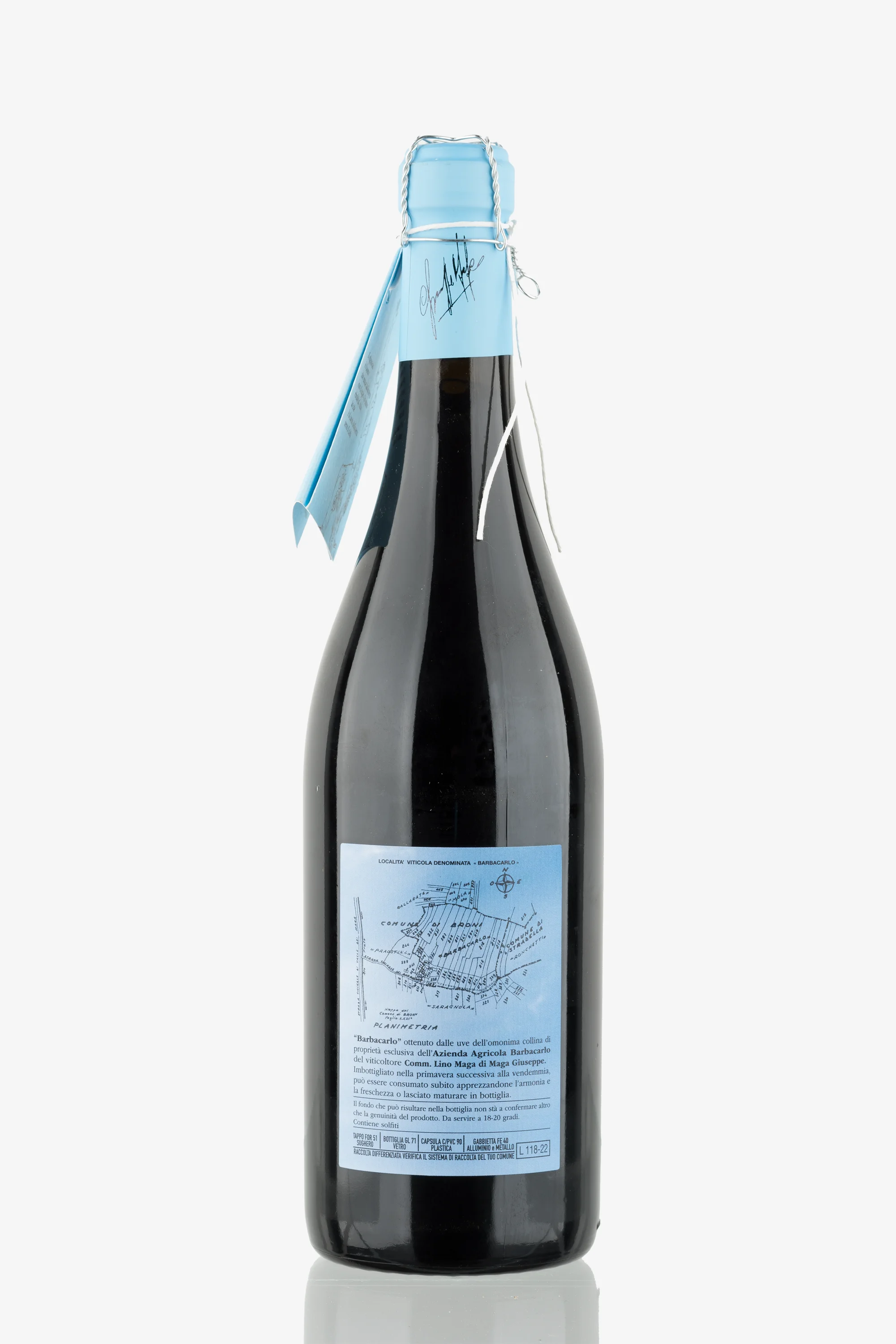 selected wine variant rear image