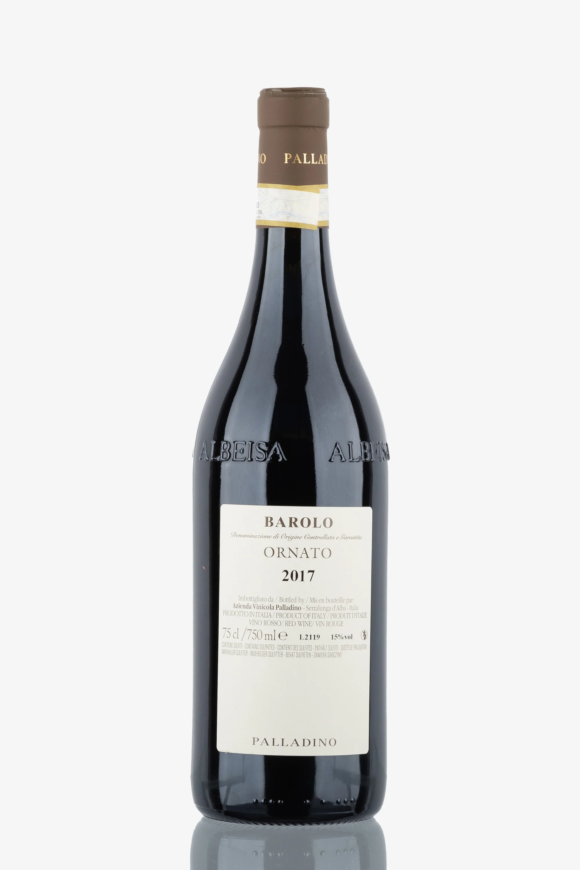 selected wine variant rear image