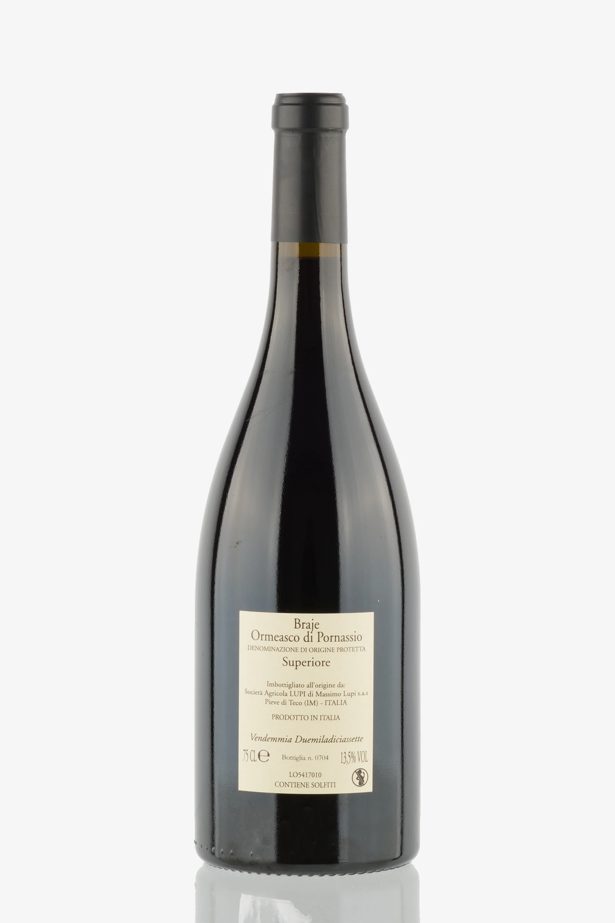 selected wine variant rear image