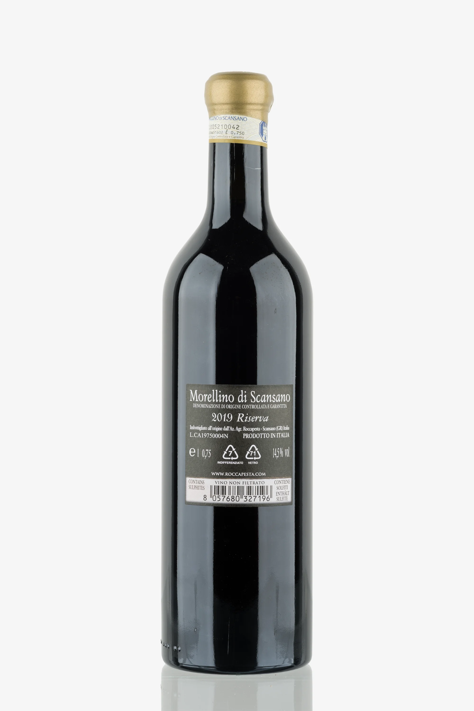 selected wine variant rear image
