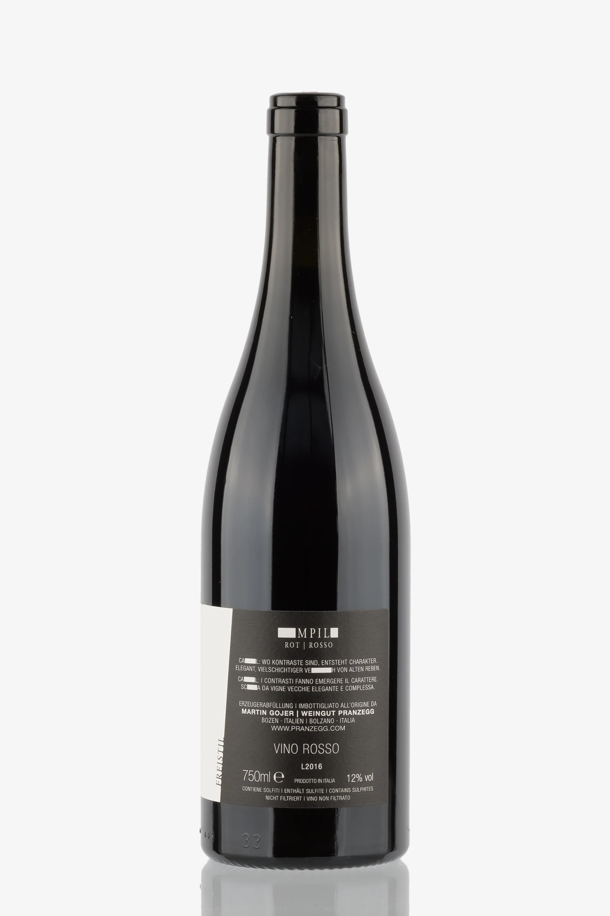 selected wine variant rear image