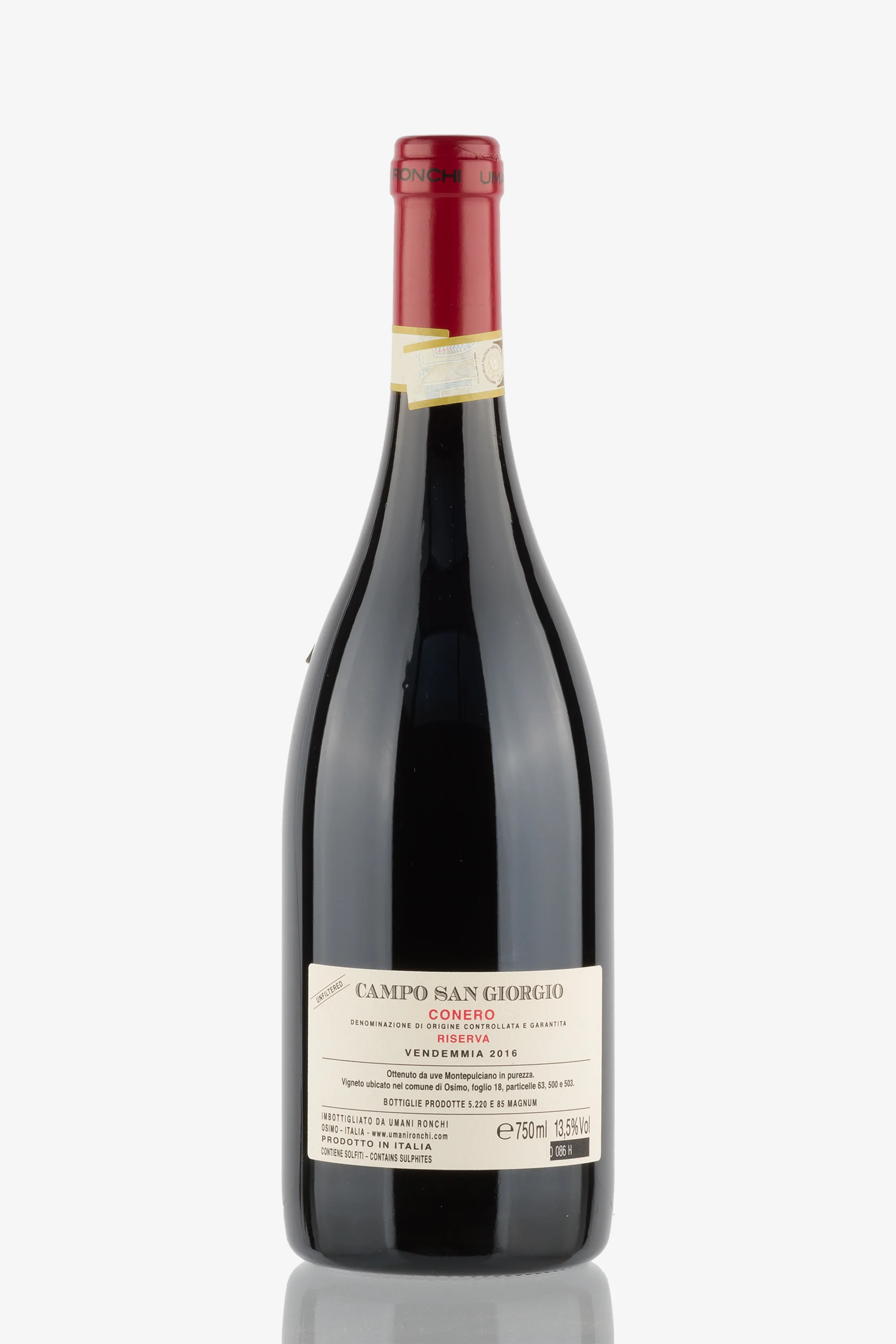 selected wine variant rear image