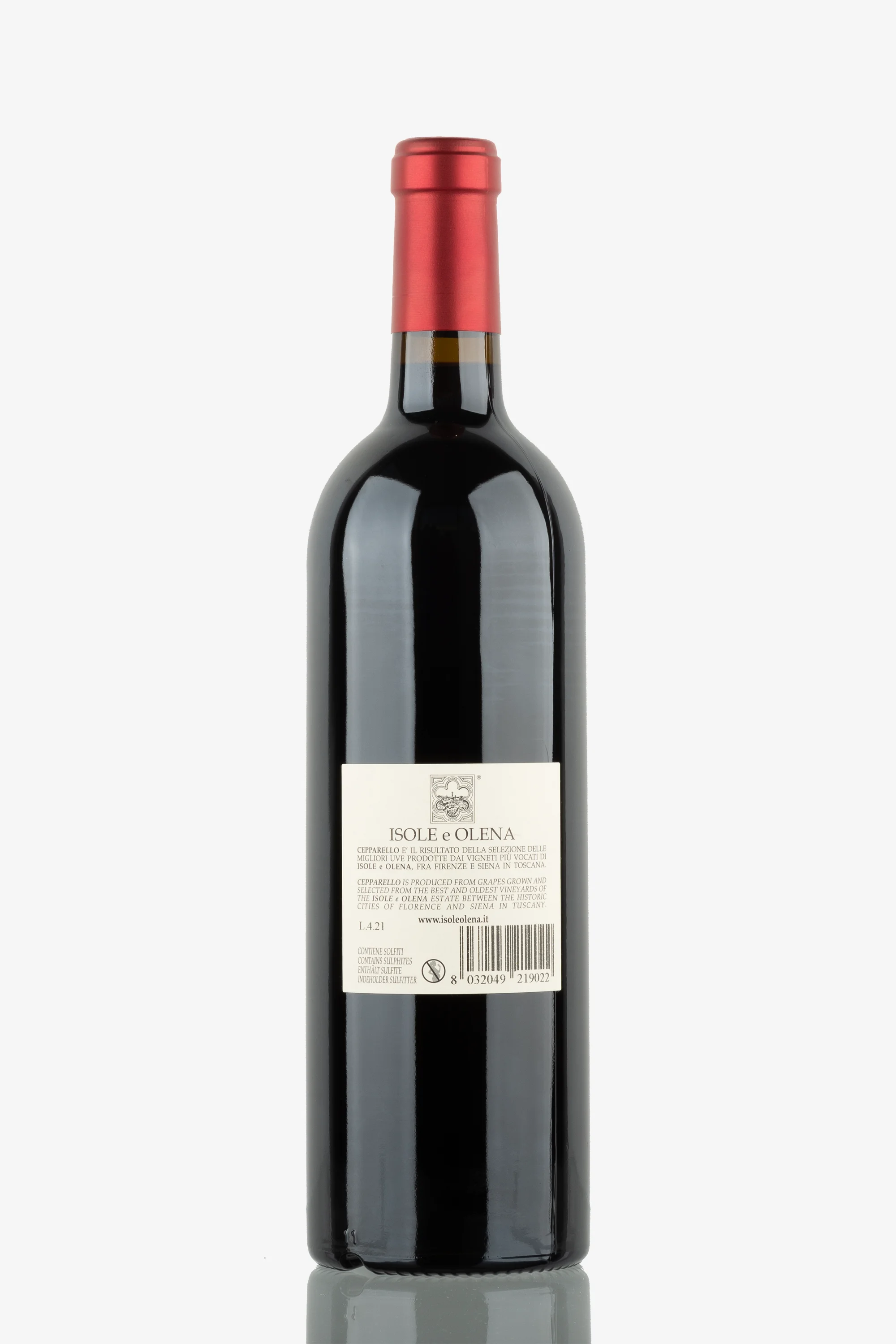 selected wine variant rear image