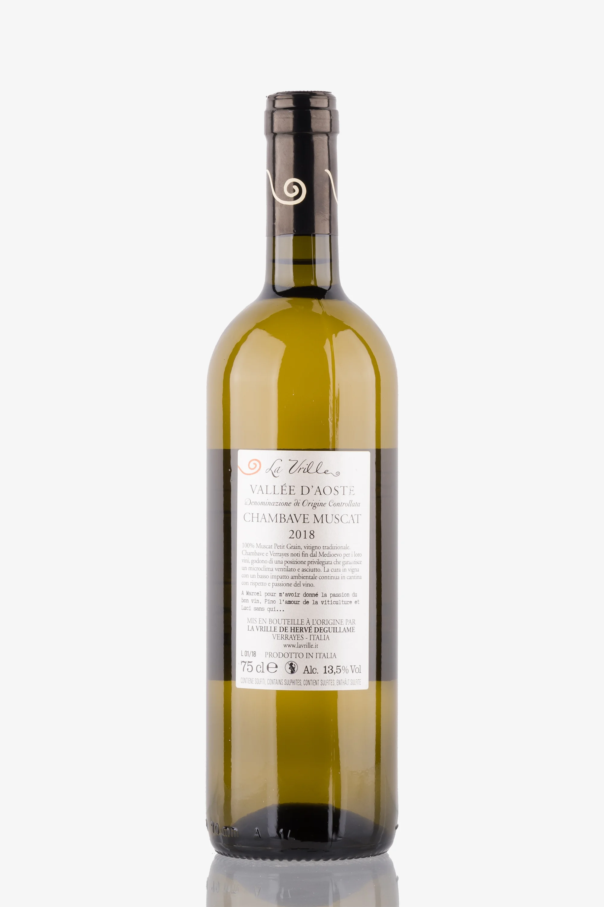 selected wine variant rear image