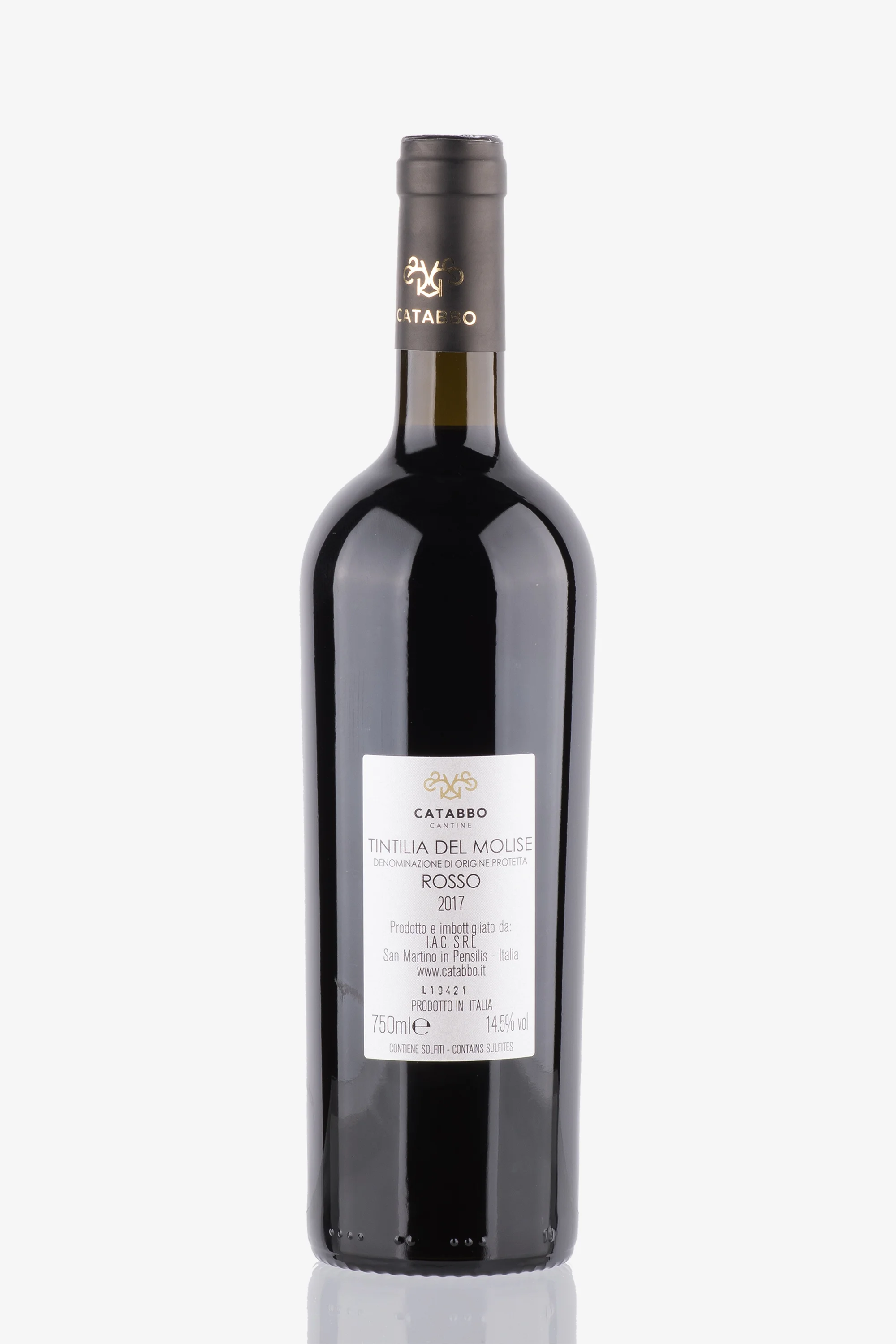 selected wine variant rear image