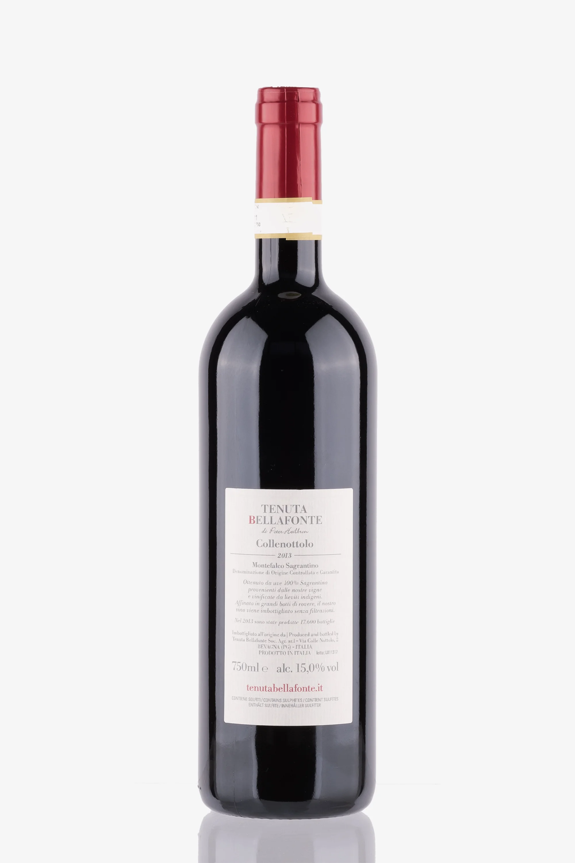 selected wine variant rear image
