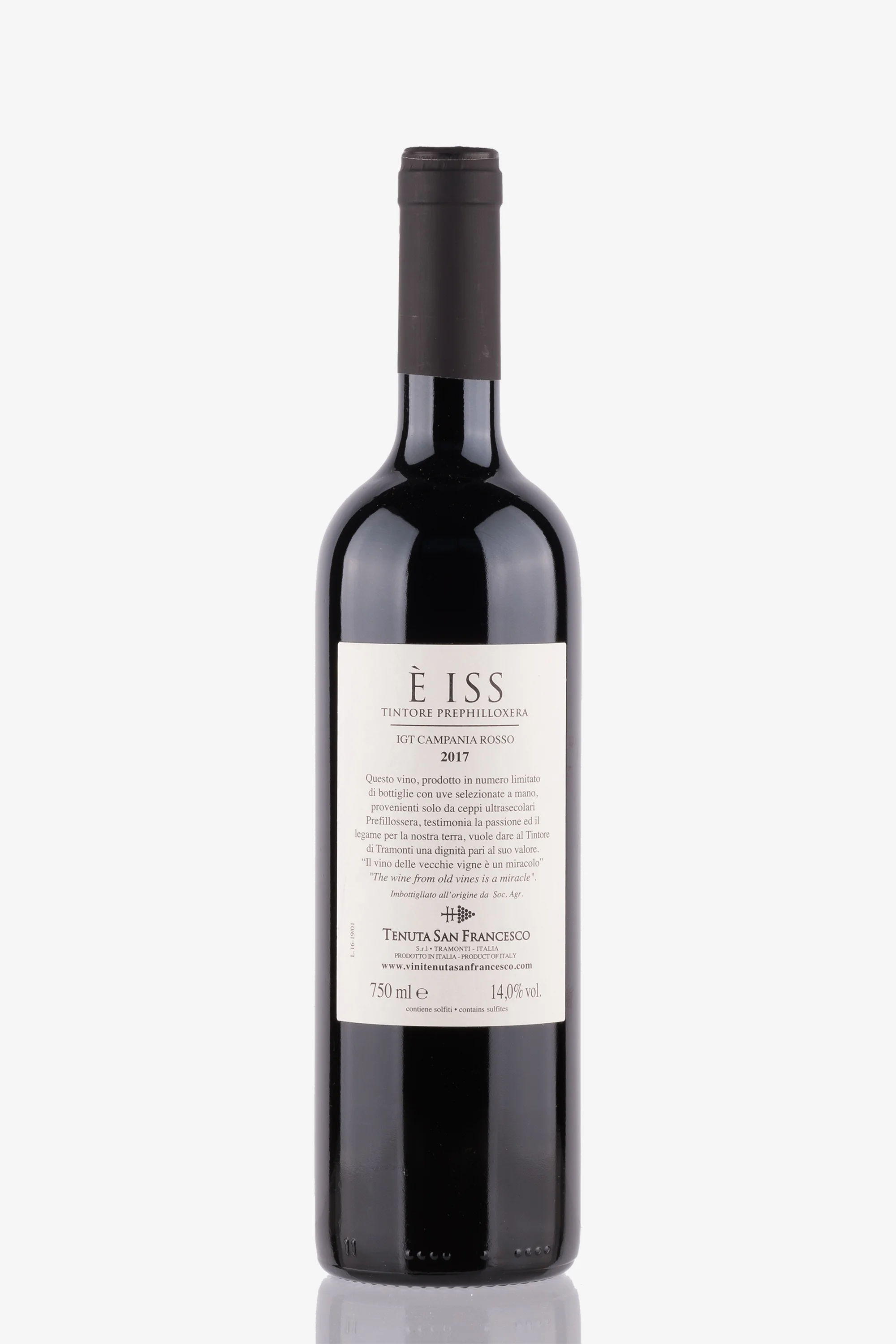 selected wine variant rear image
