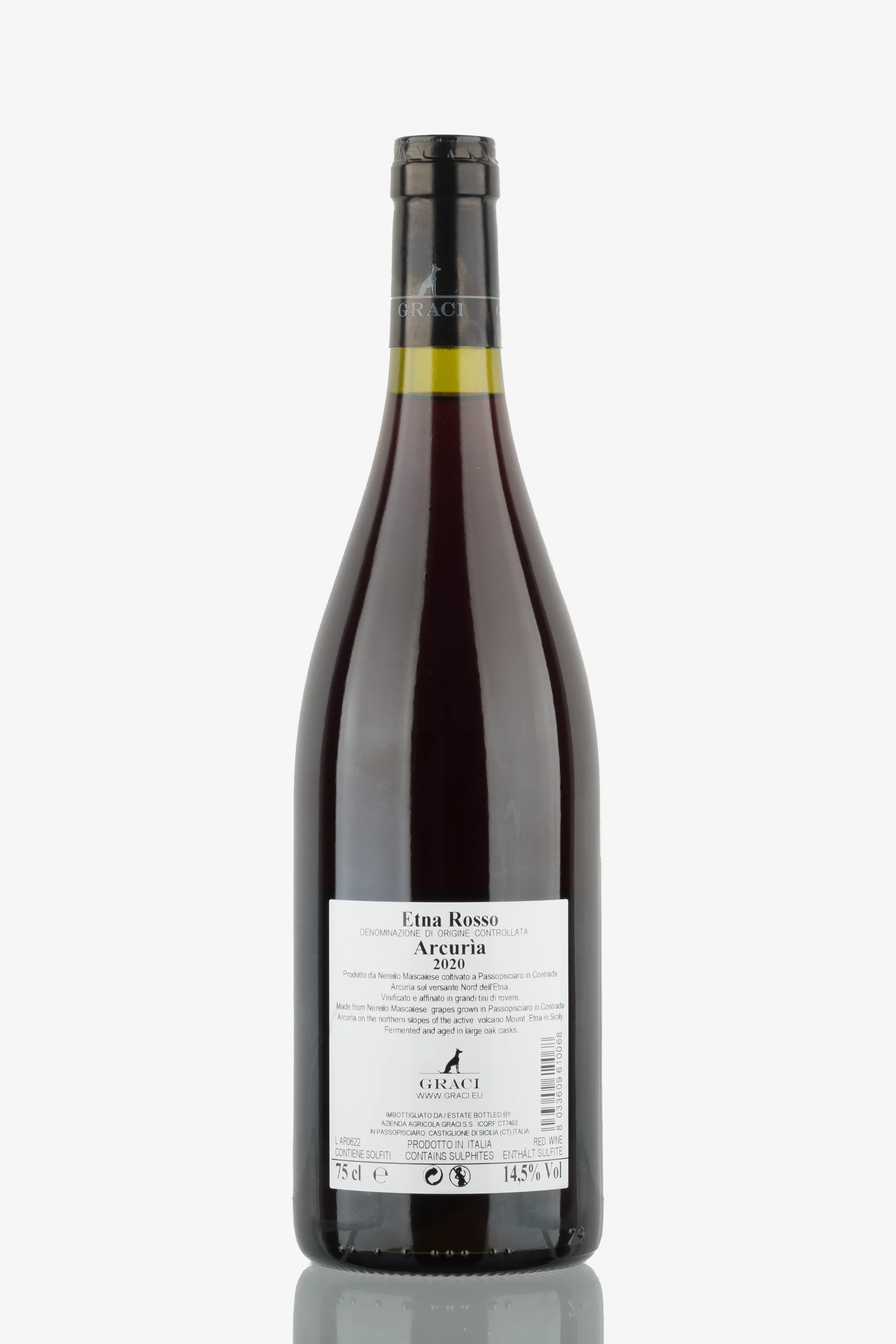 selected wine variant rear image