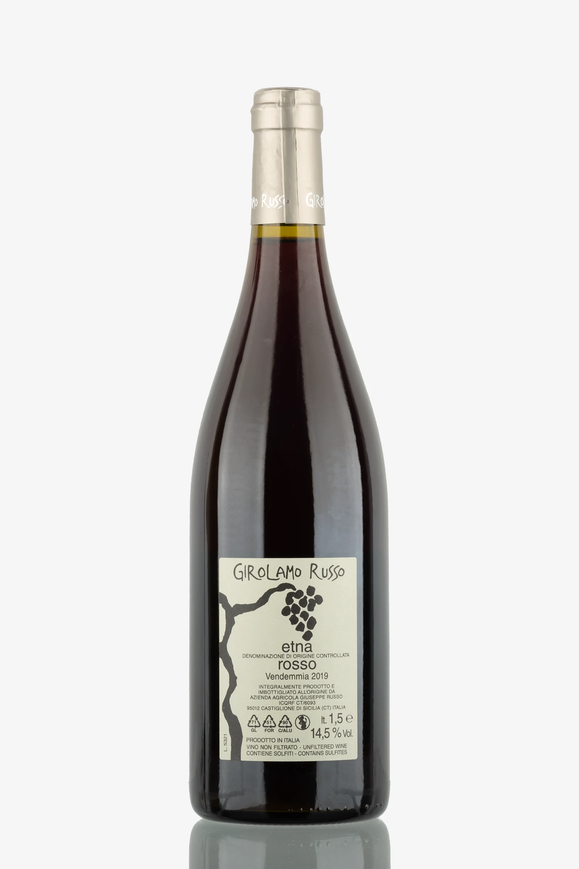 selected wine variant rear image
