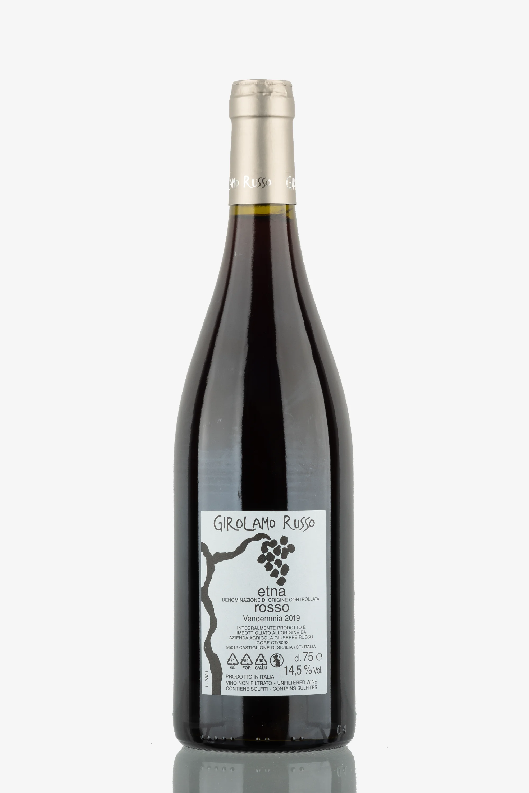 selected wine variant rear image