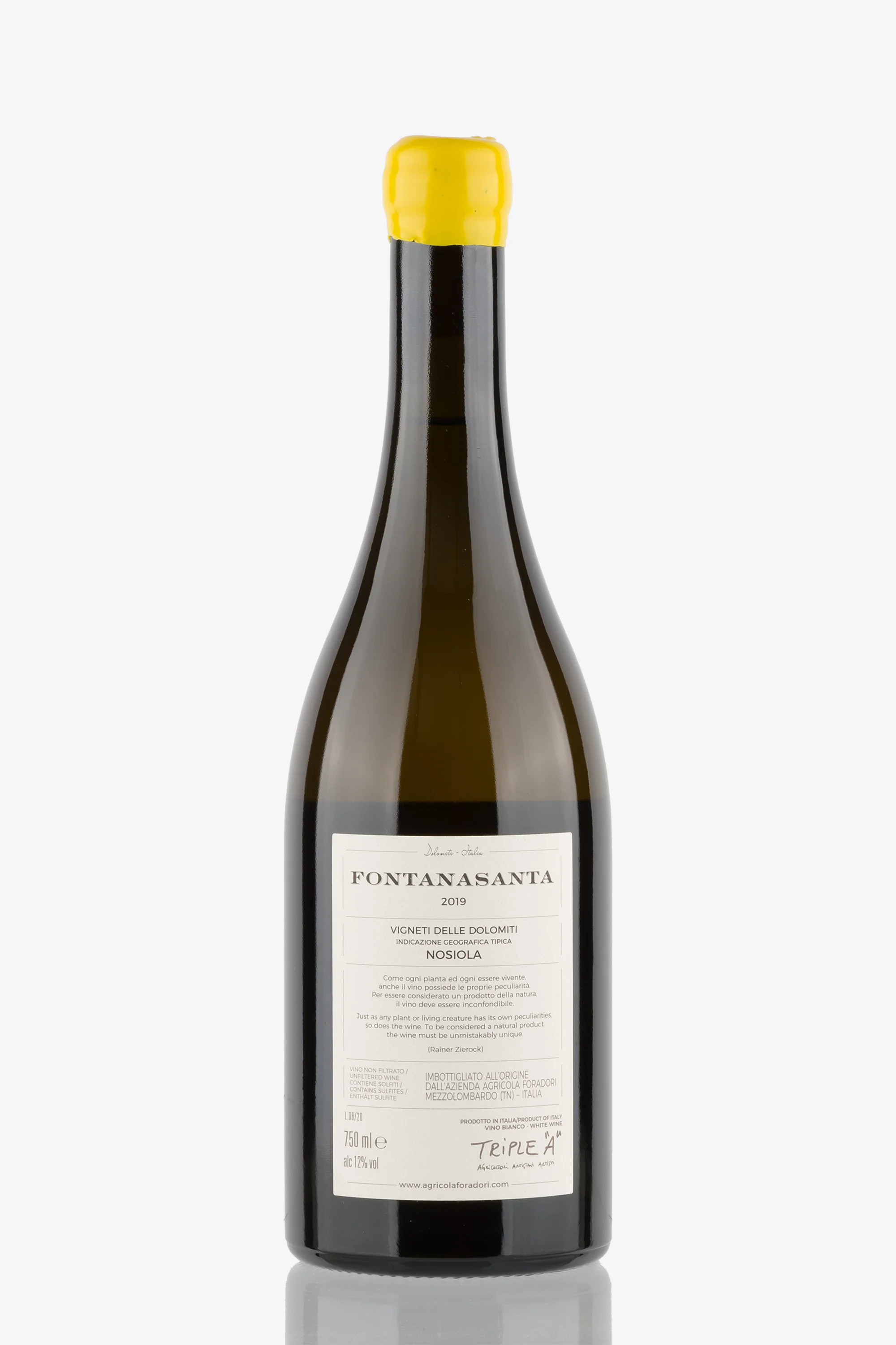 selected wine variant rear image