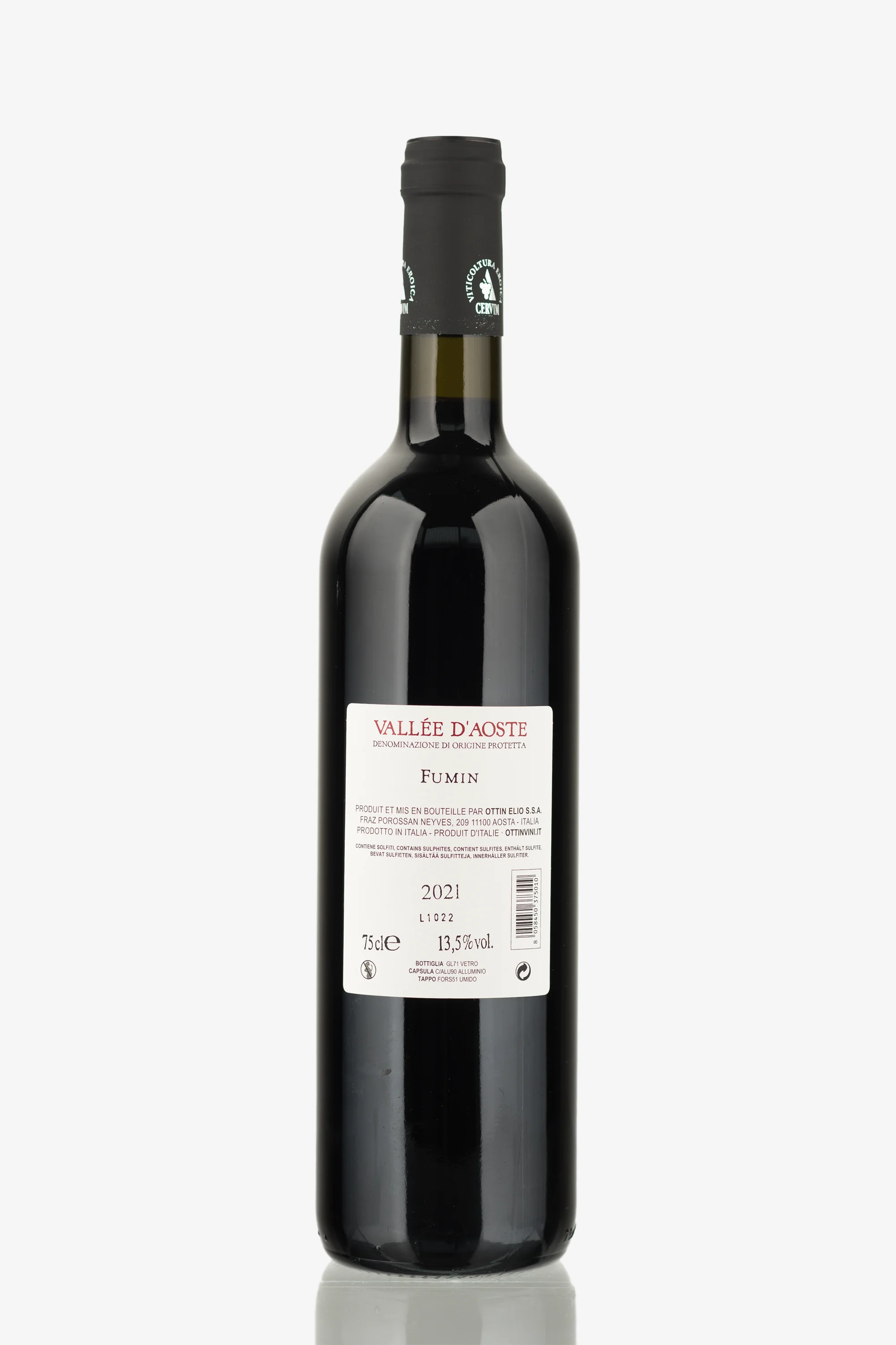 selected wine variant rear image
