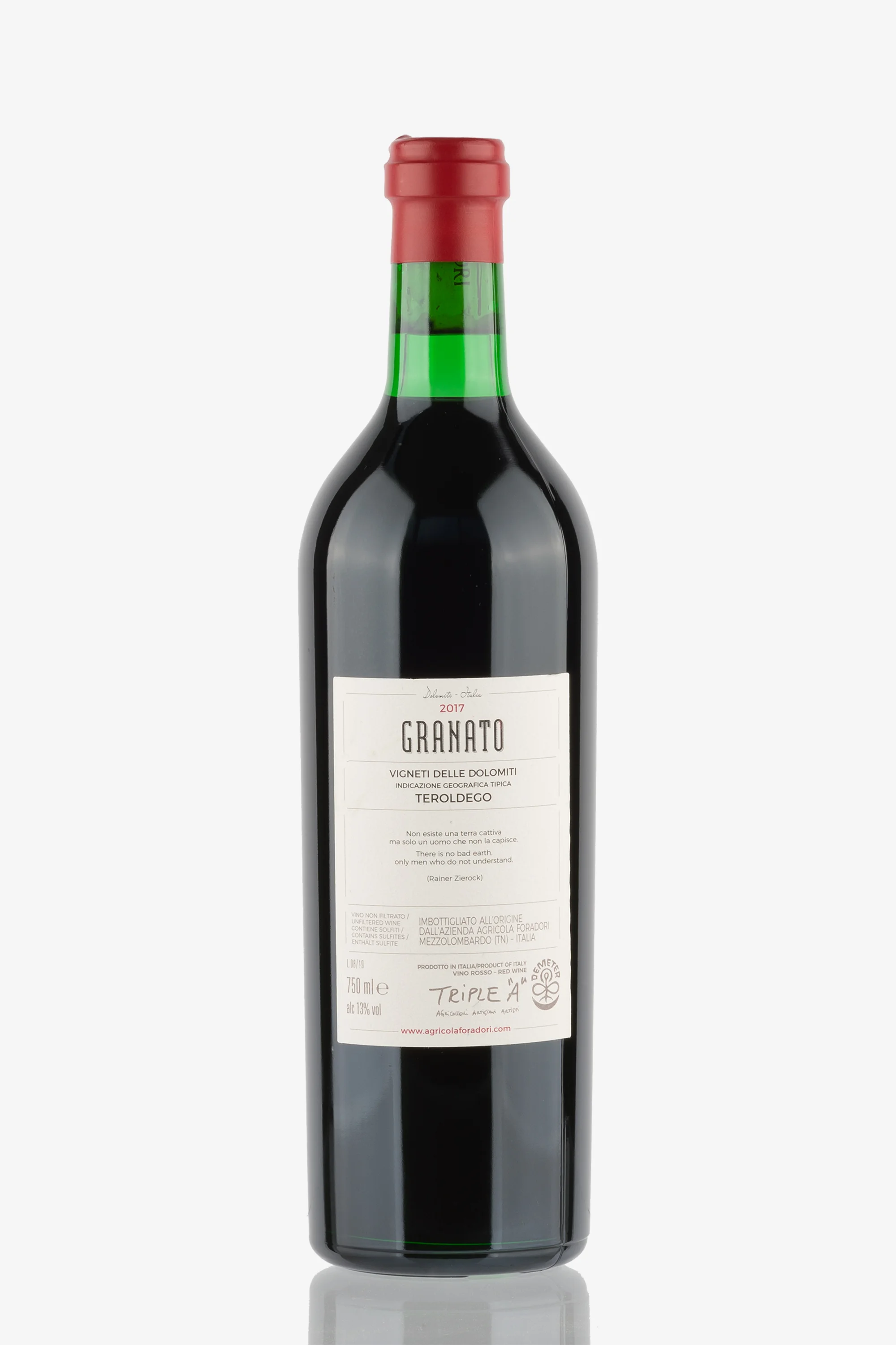 selected wine variant rear image