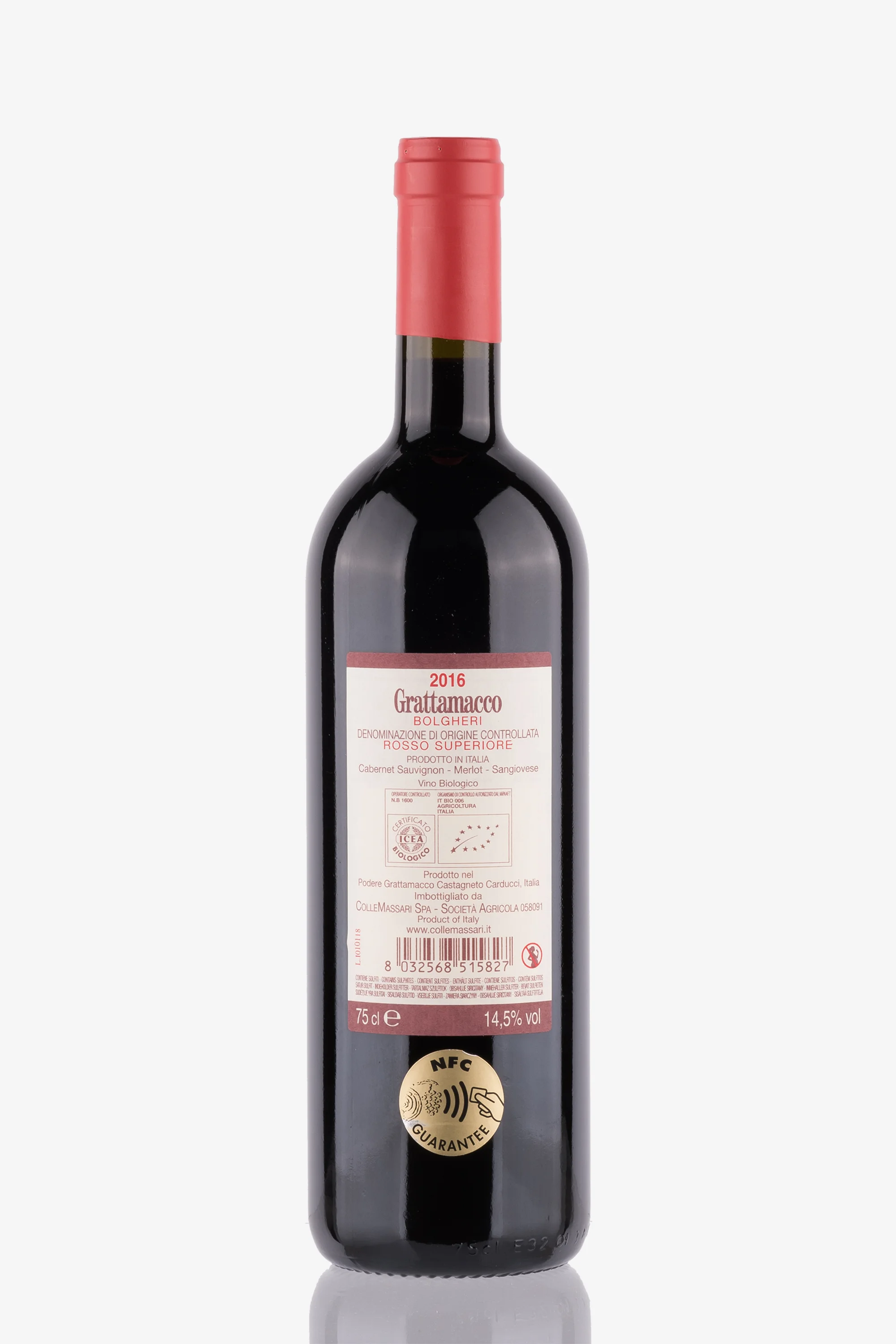 selected wine variant rear image