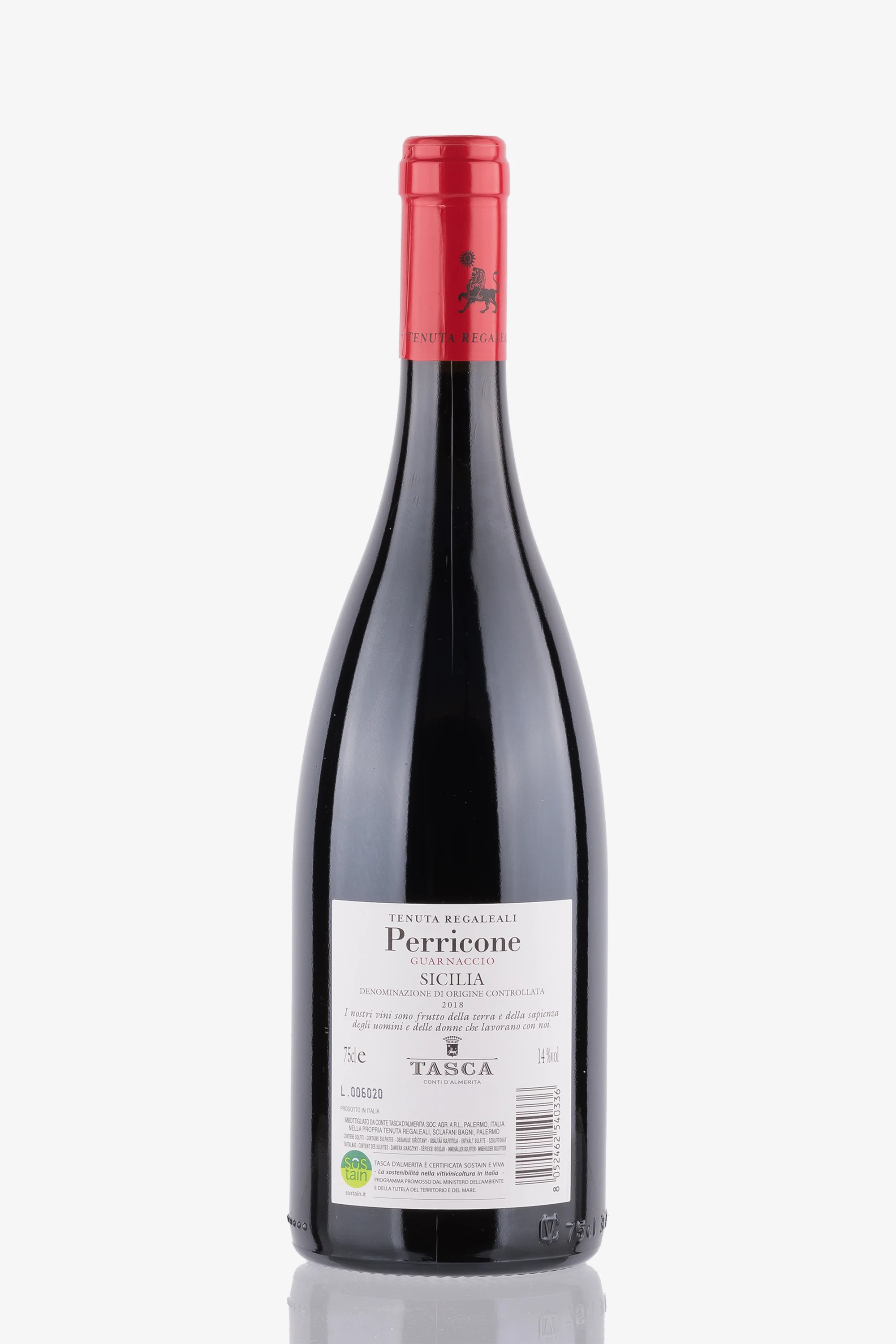 selected wine variant rear image