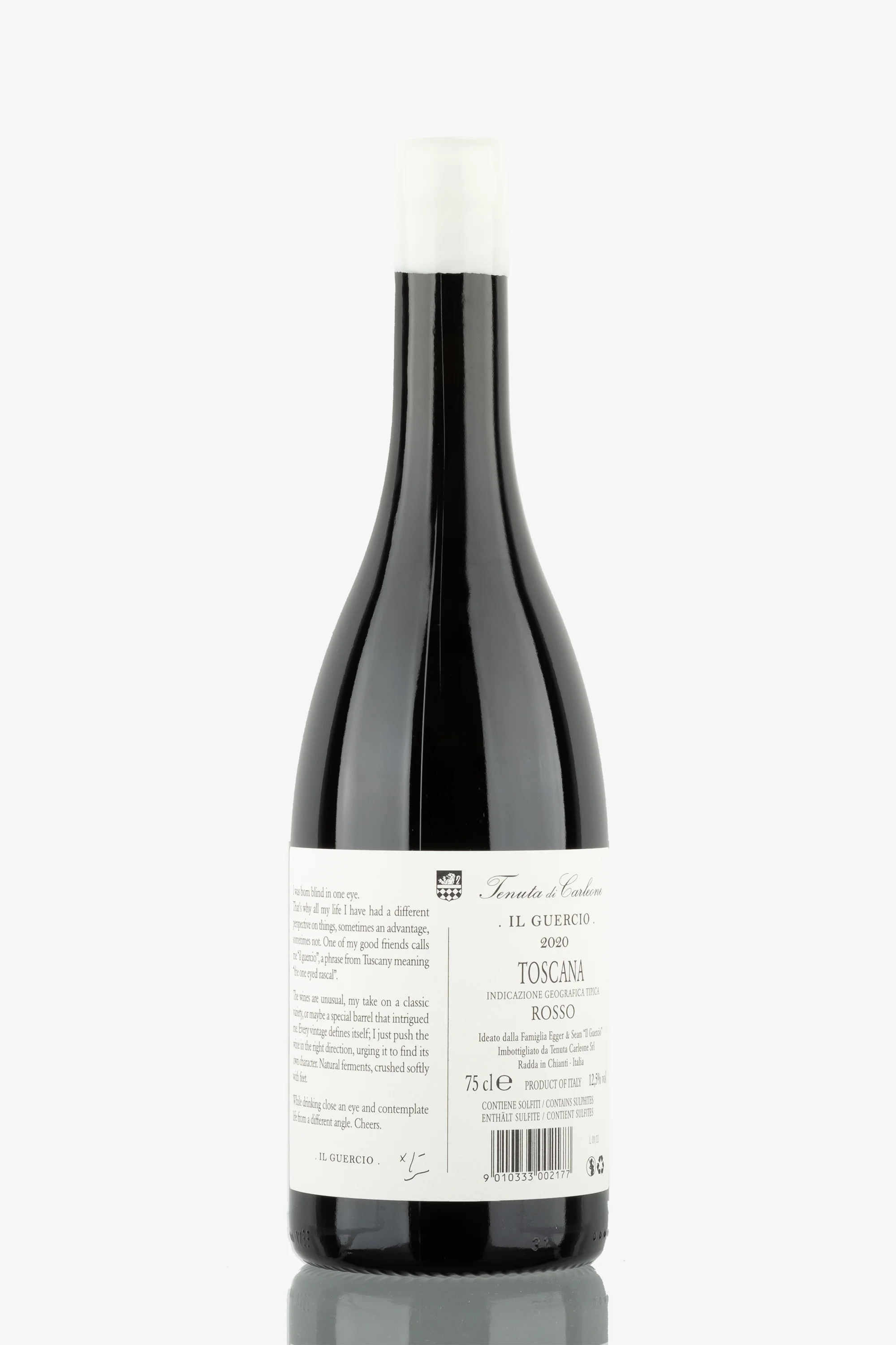 selected wine variant rear image