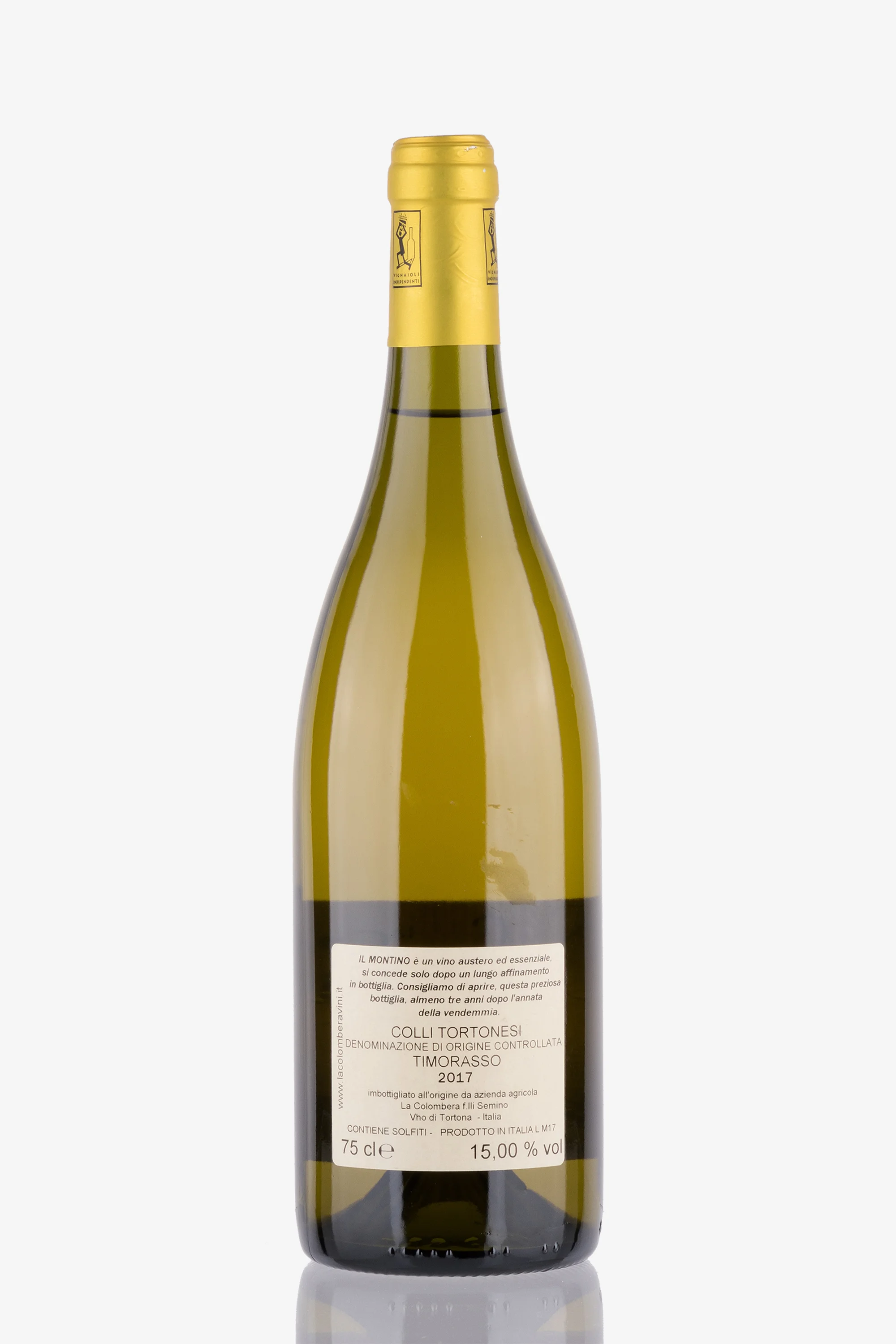 selected wine variant rear image