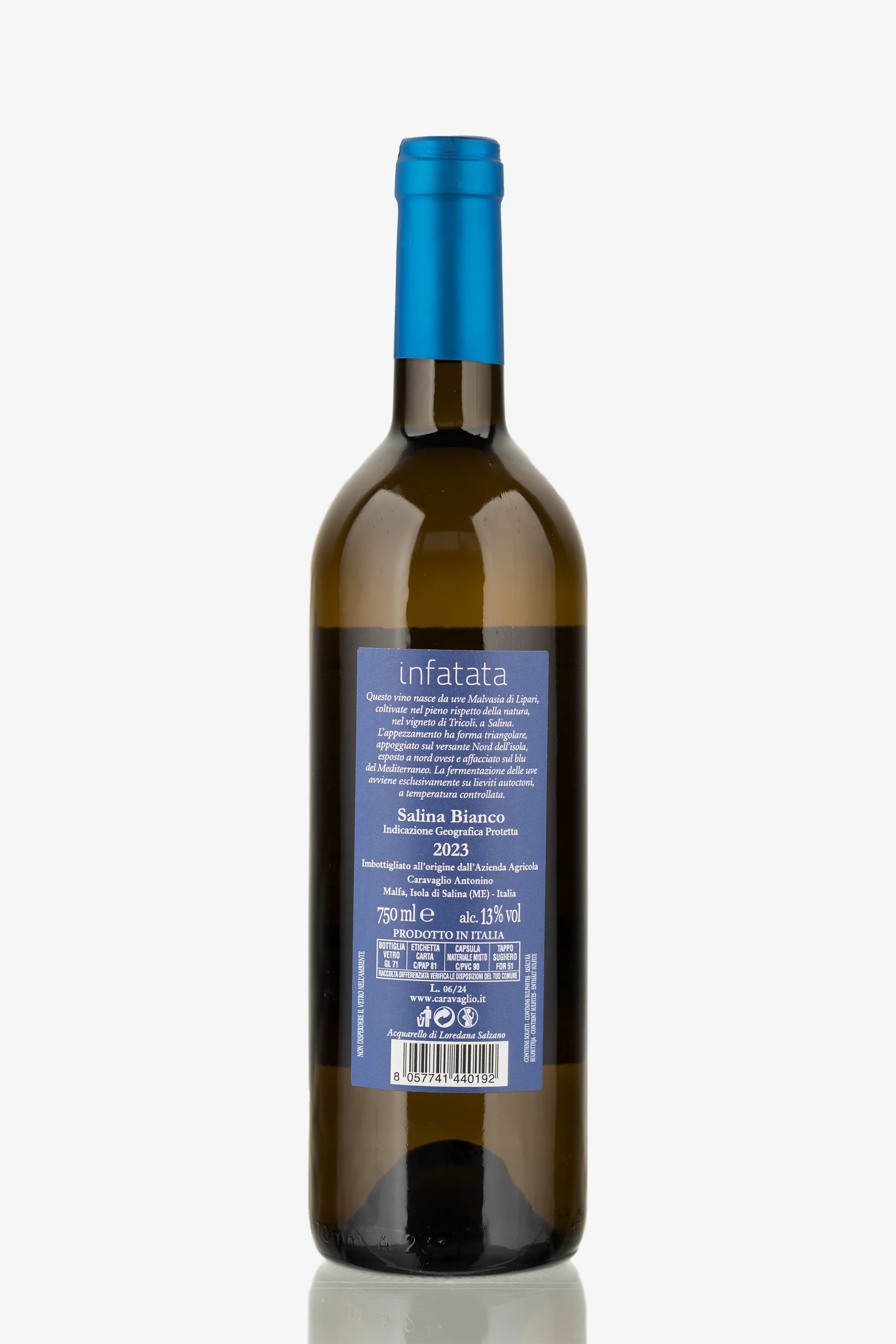 selected wine variant rear image
