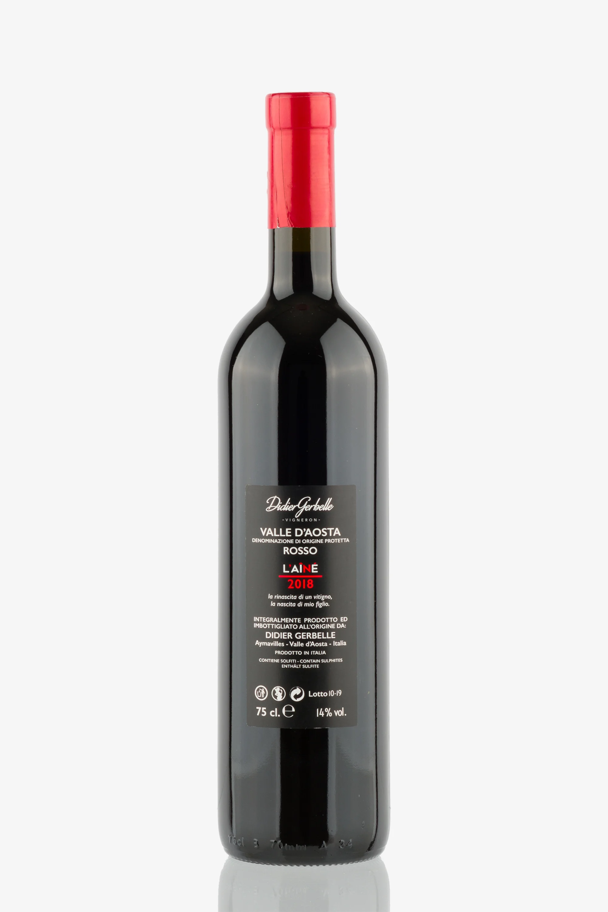 selected wine variant rear image