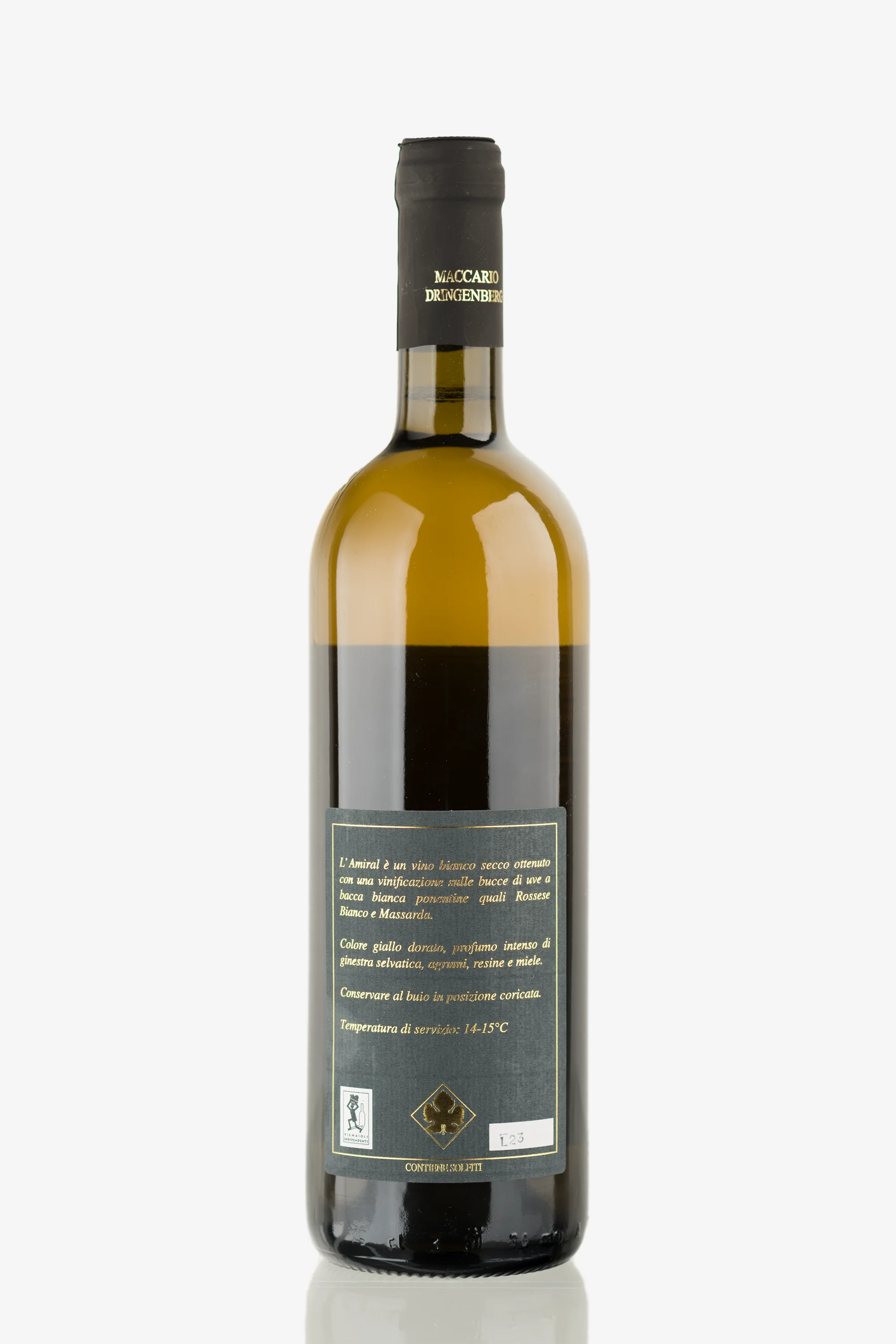 selected wine variant rear image