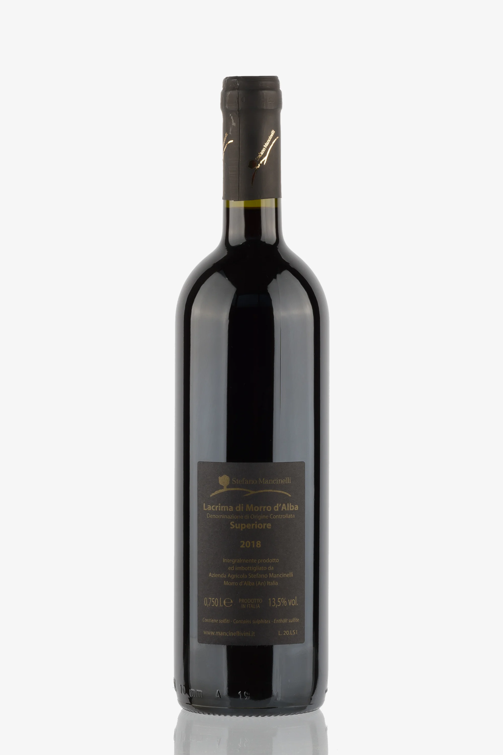 selected wine variant rear image