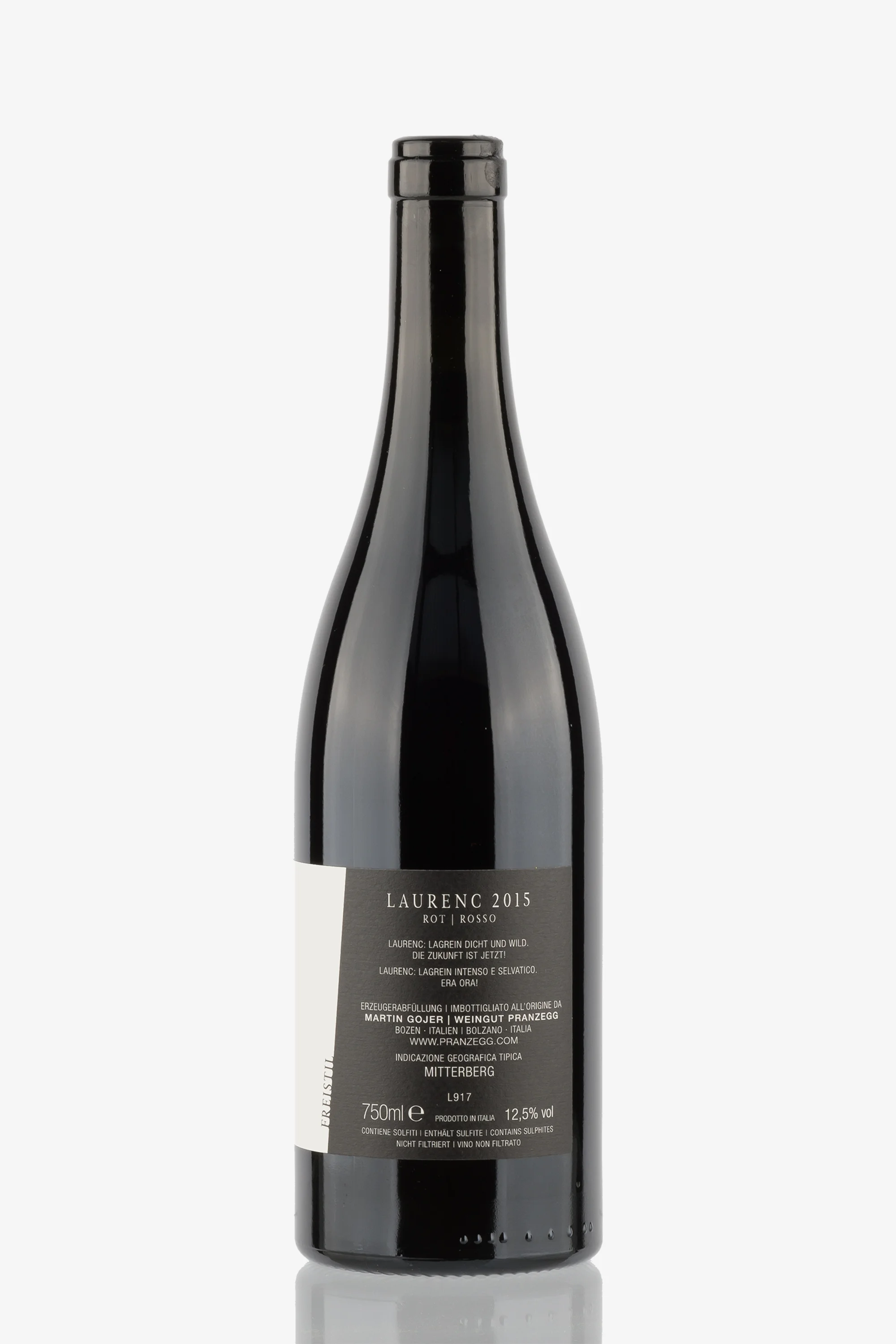 selected wine variant rear image