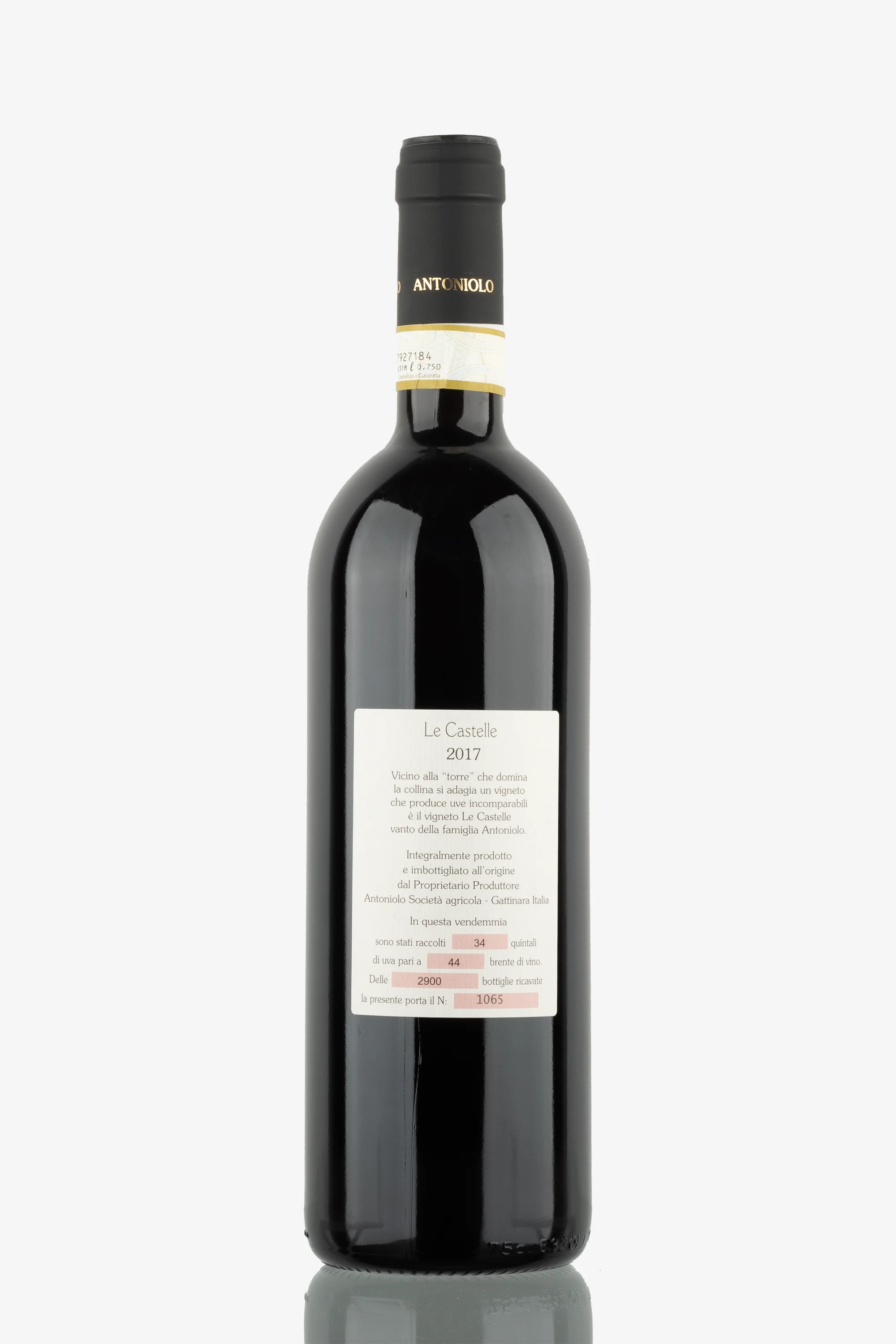 selected wine variant rear image