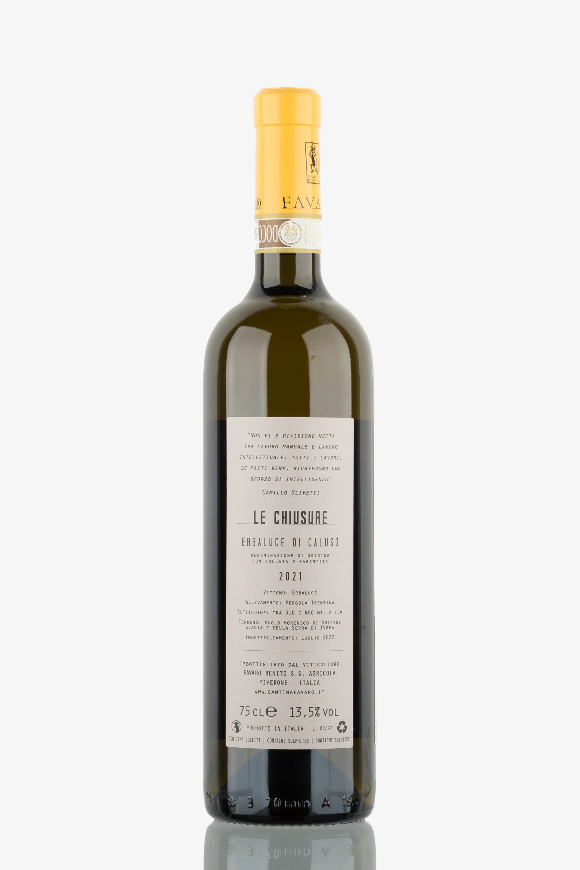 selected wine variant rear image