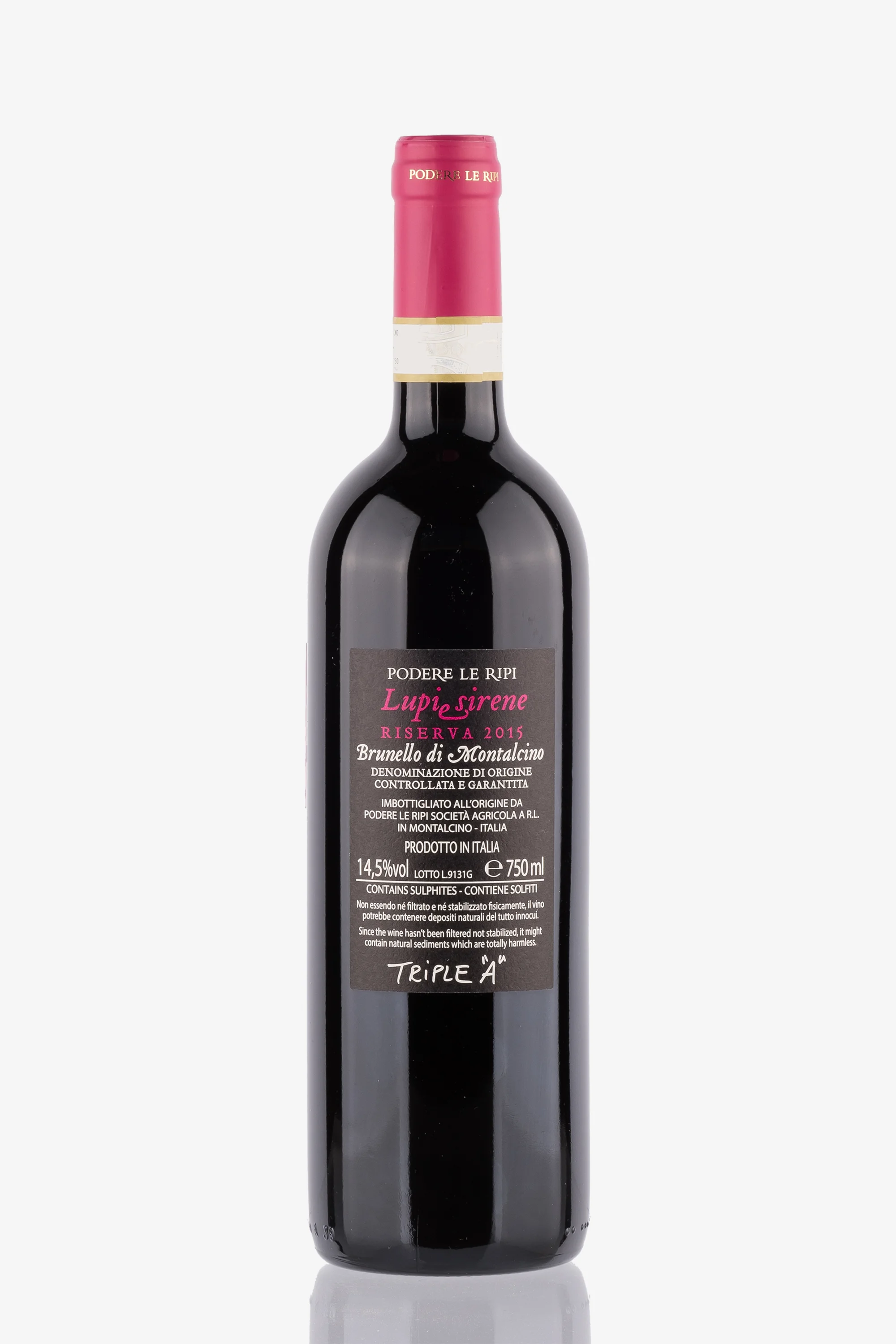 selected wine variant rear image