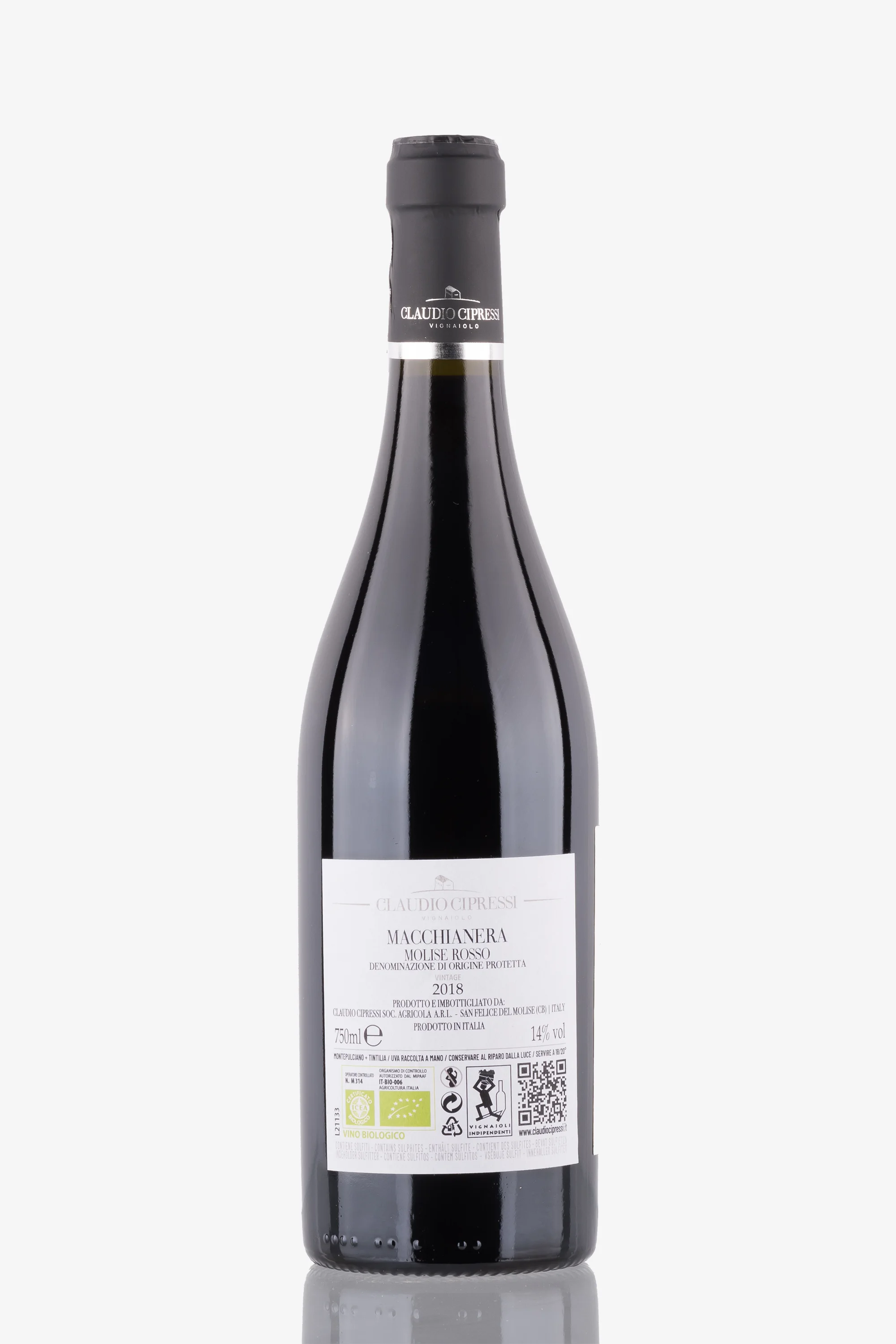 selected wine variant rear image