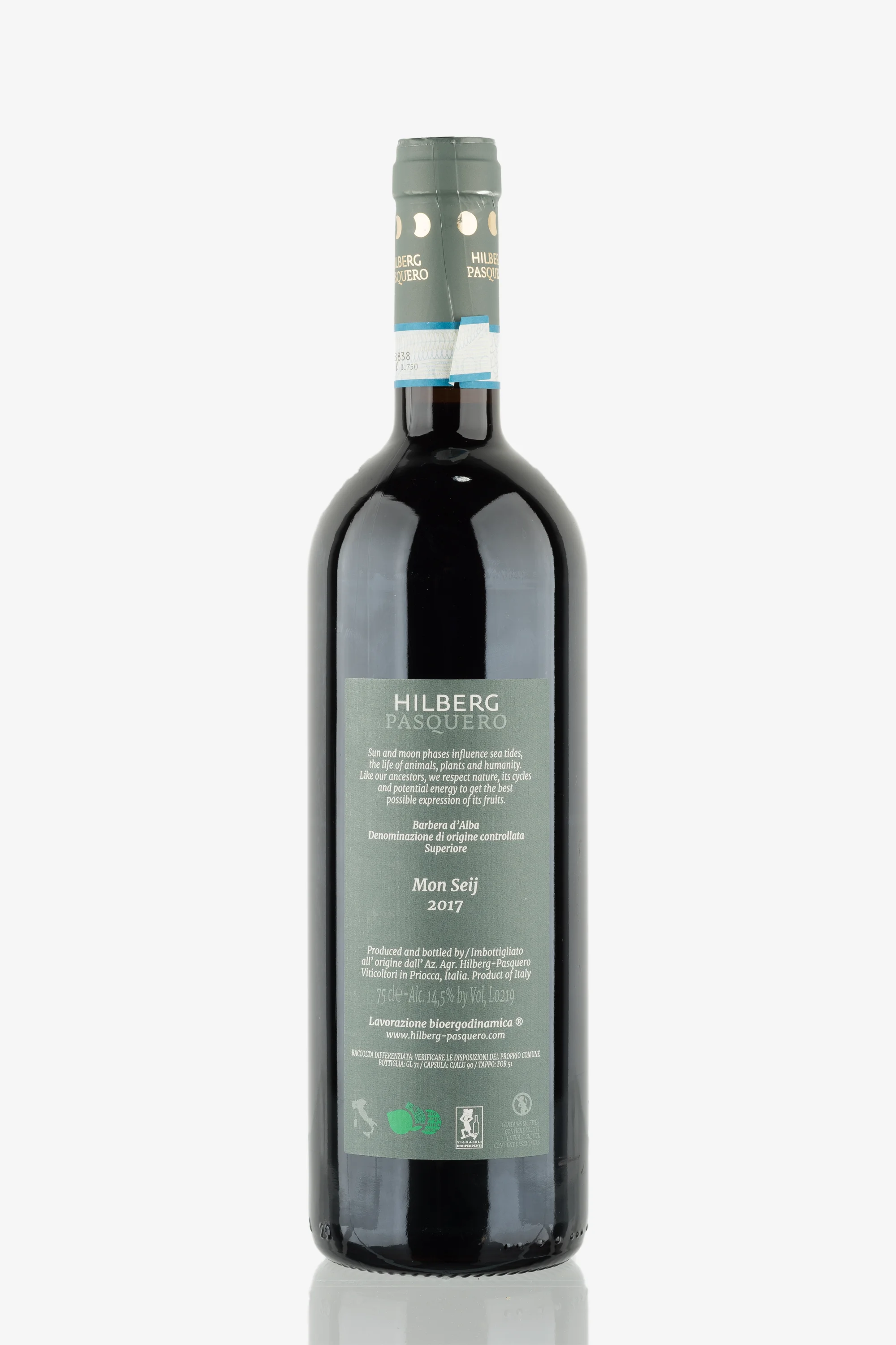 selected wine variant rear image