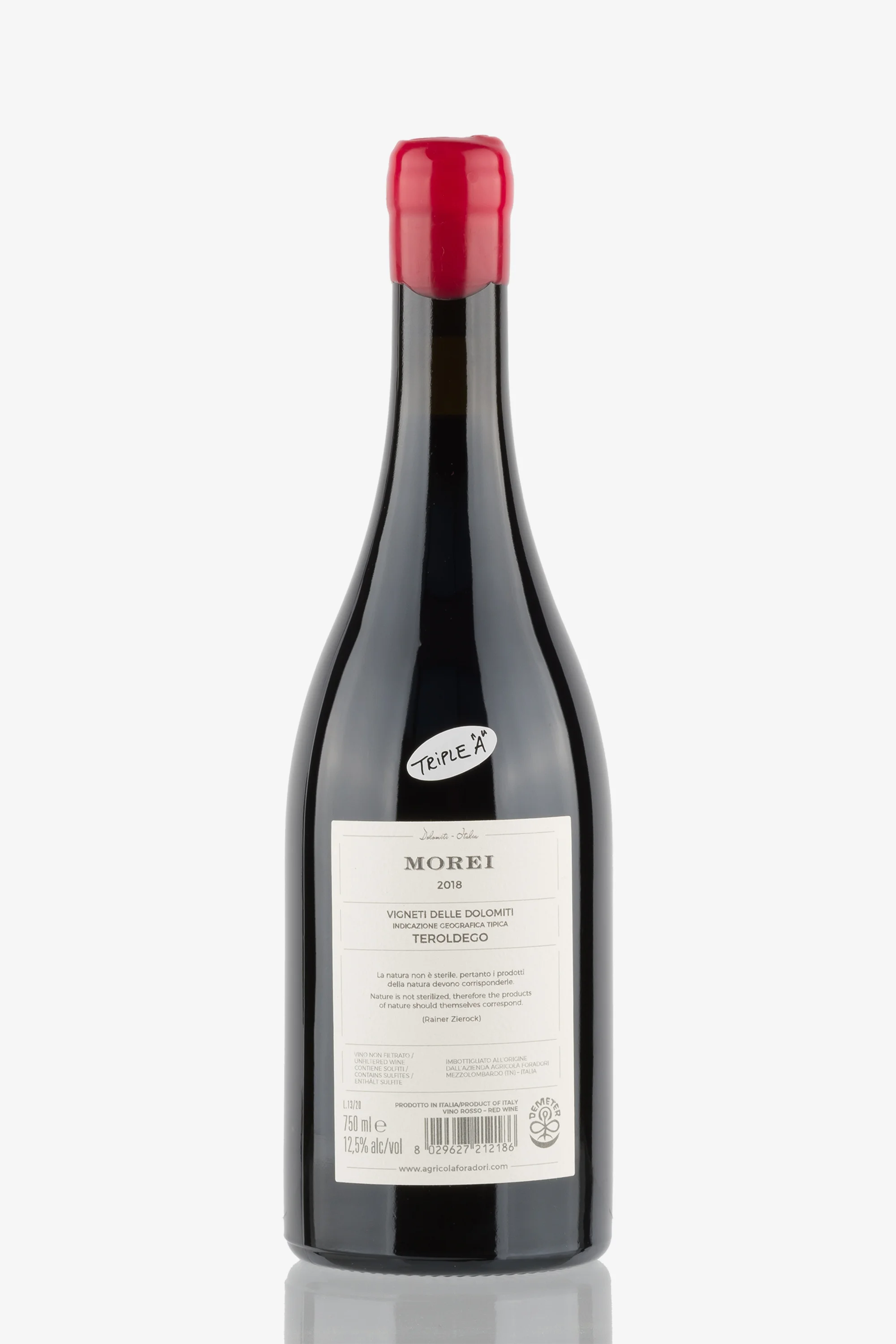 selected wine variant rear image