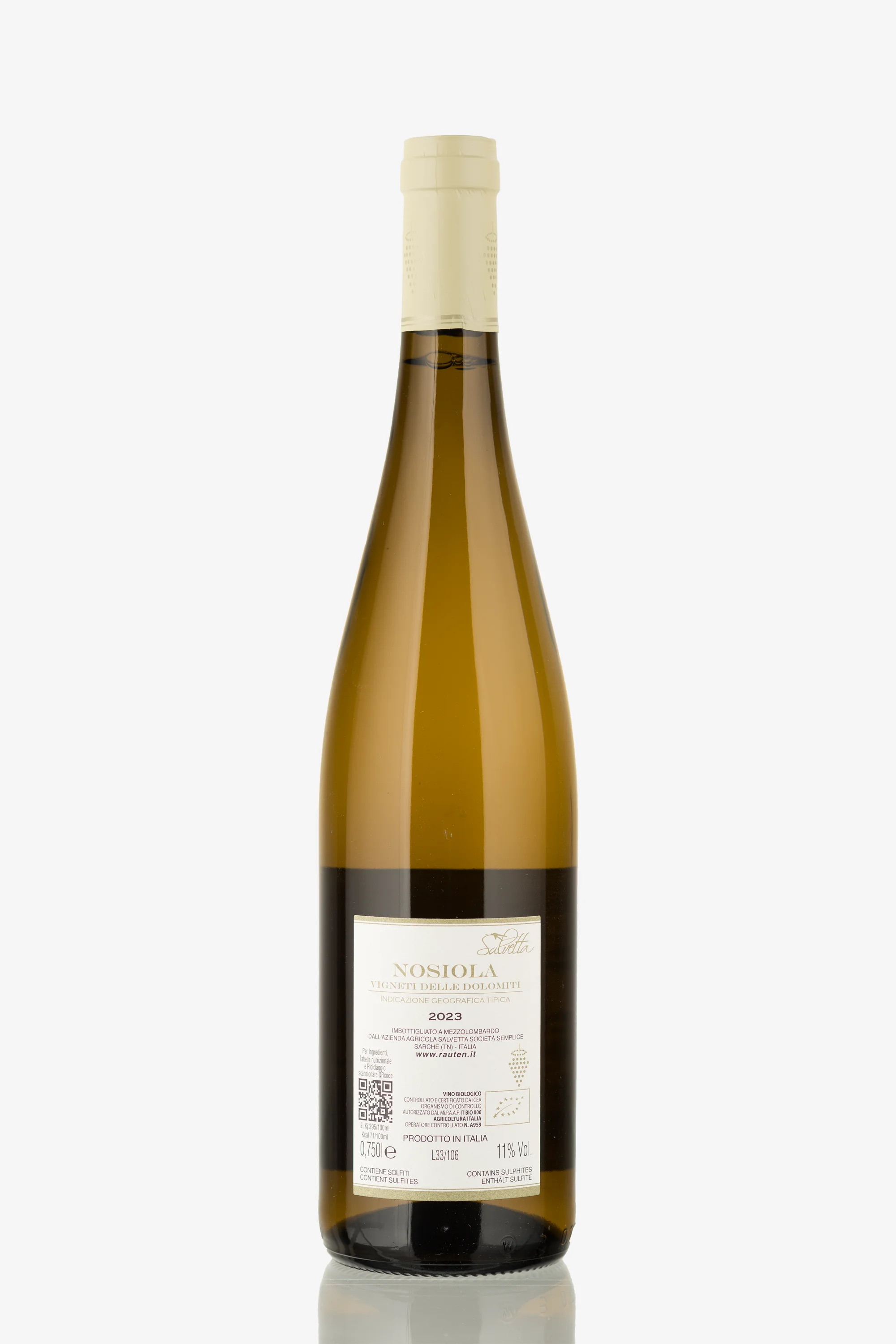 selected wine variant rear image