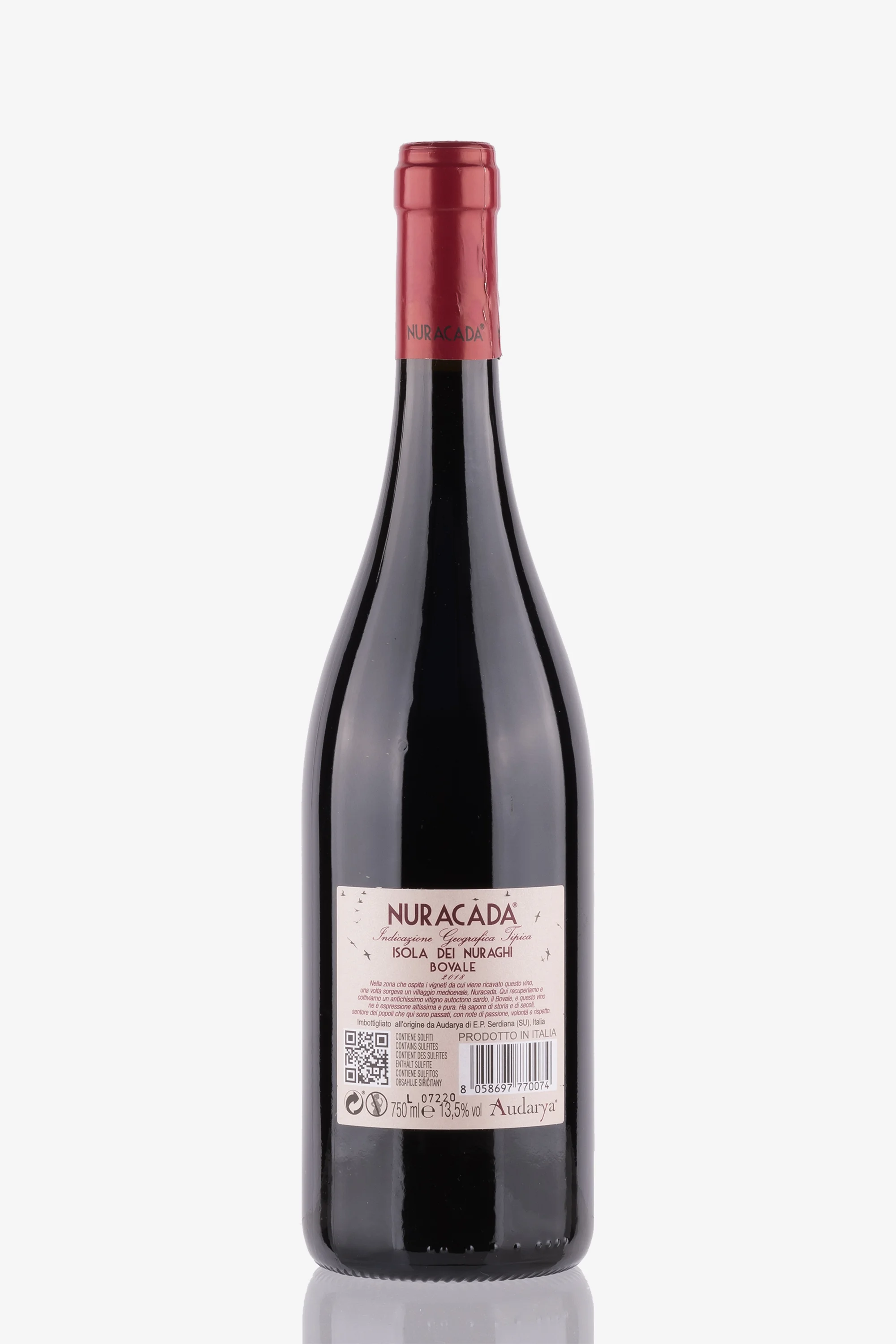 selected wine variant rear image