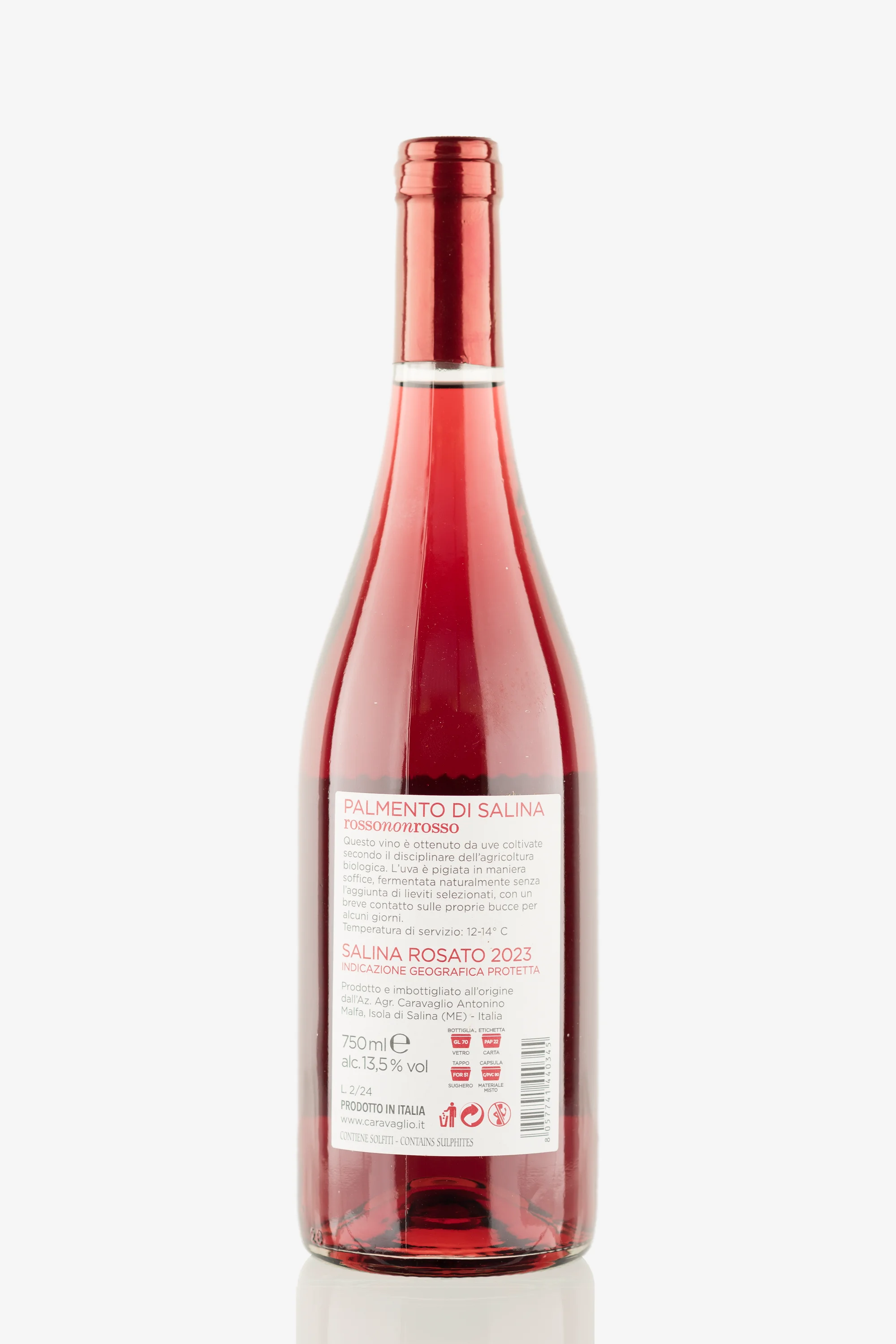 selected wine variant rear image