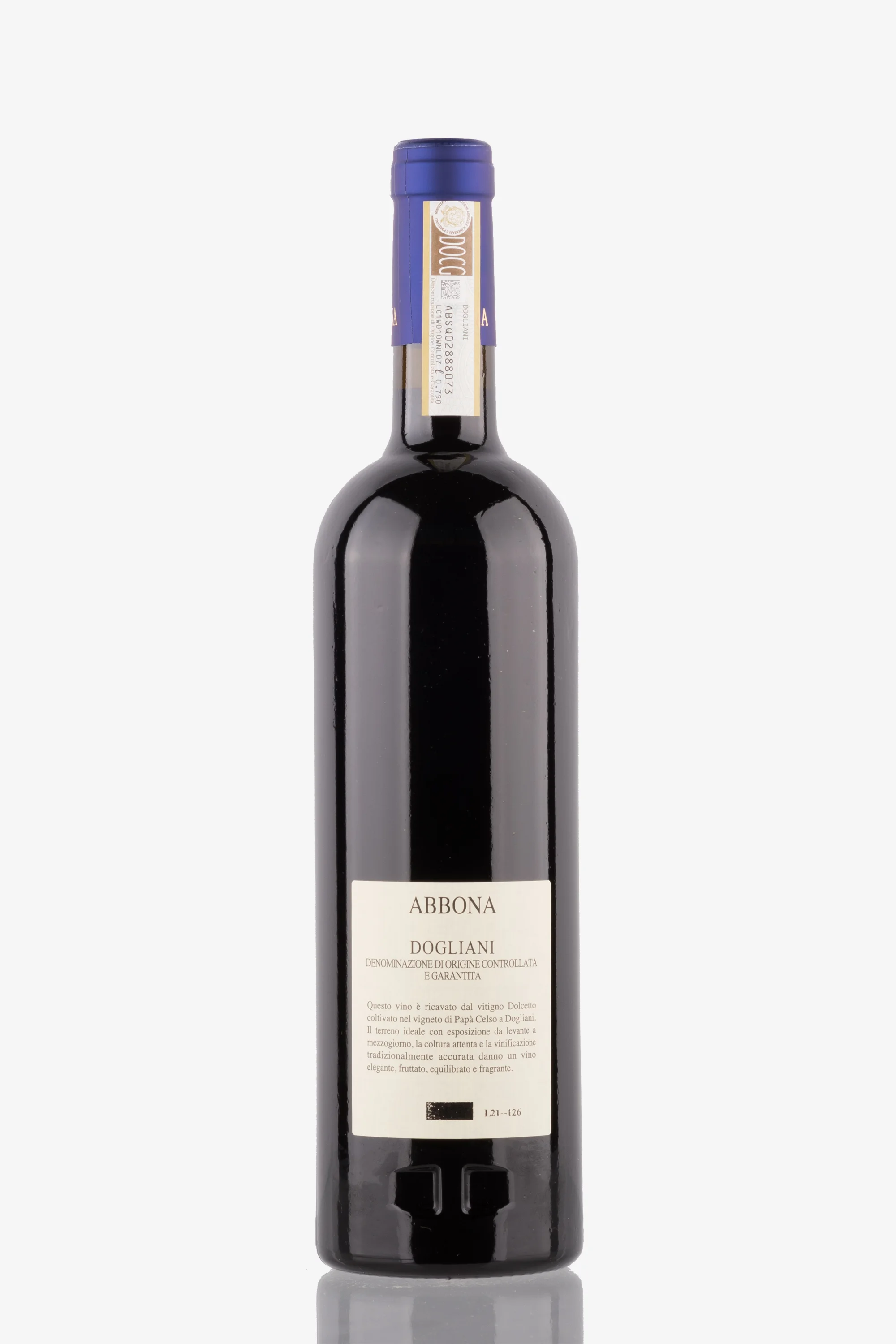 selected wine variant rear image