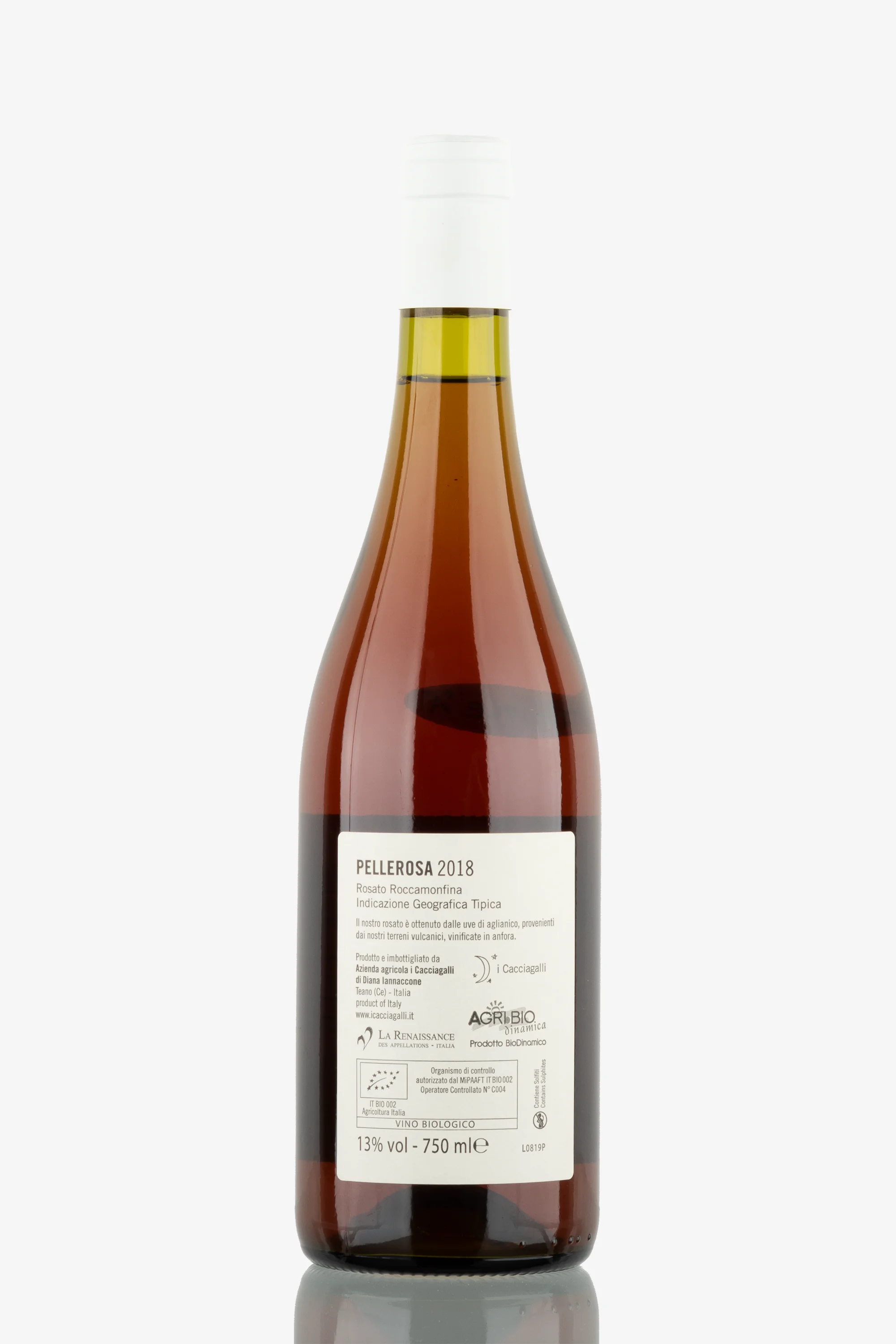 selected wine variant rear image