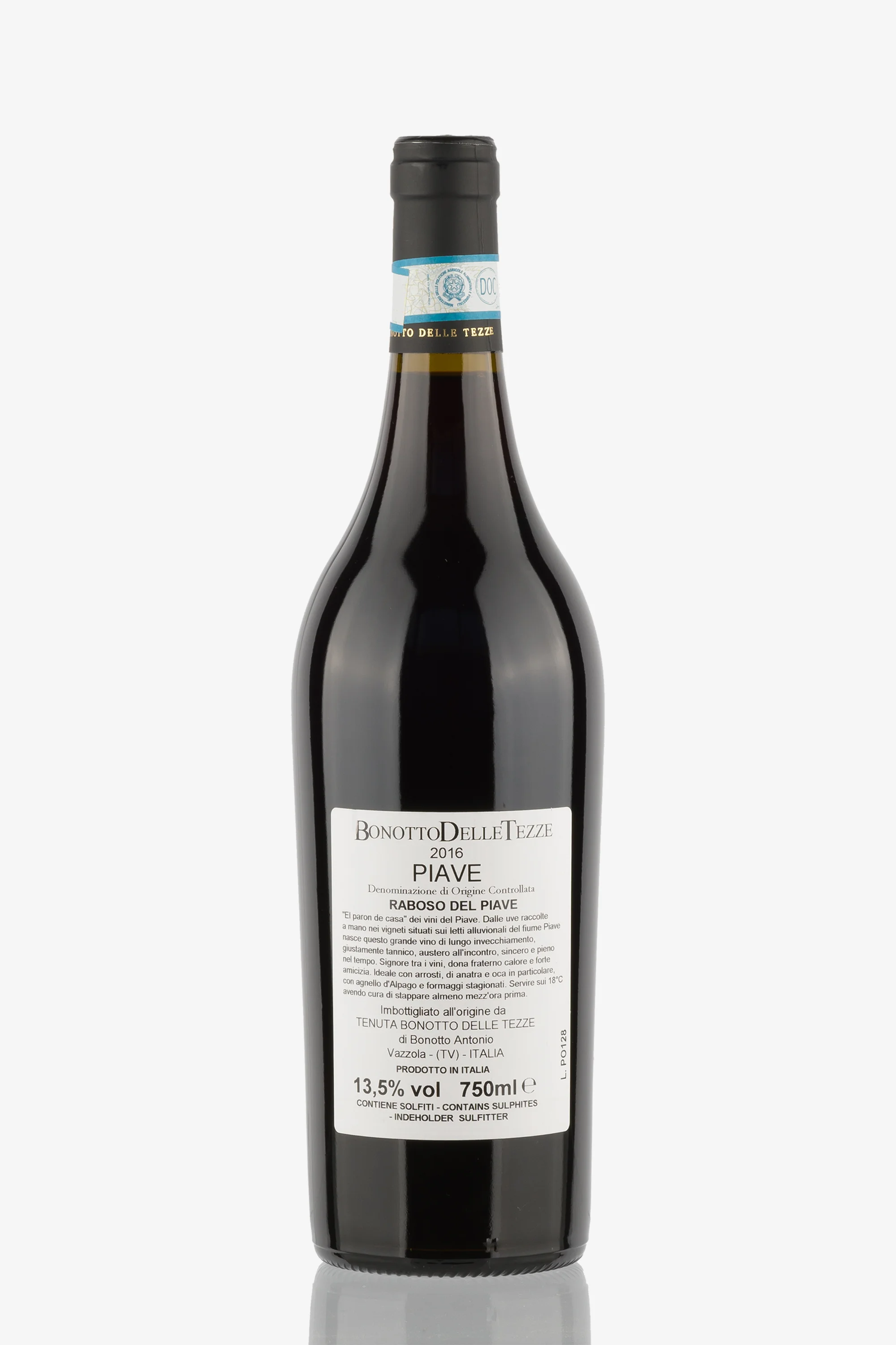 selected wine variant rear image
