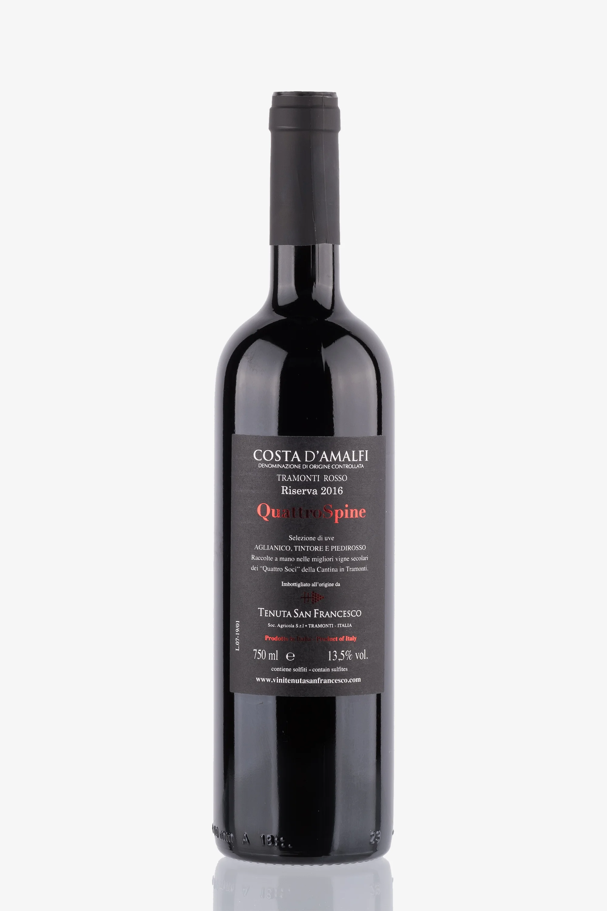 selected wine variant rear image
