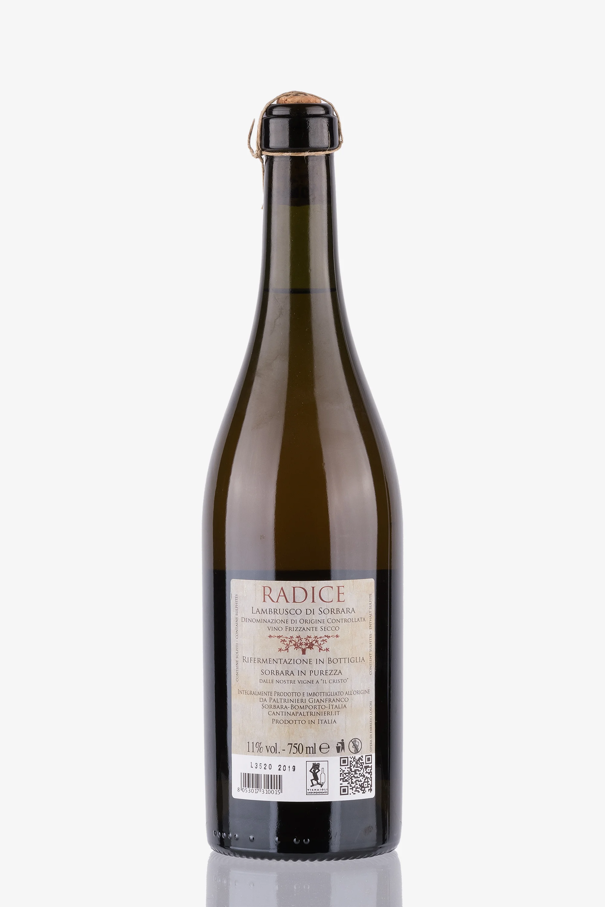 selected wine variant rear image