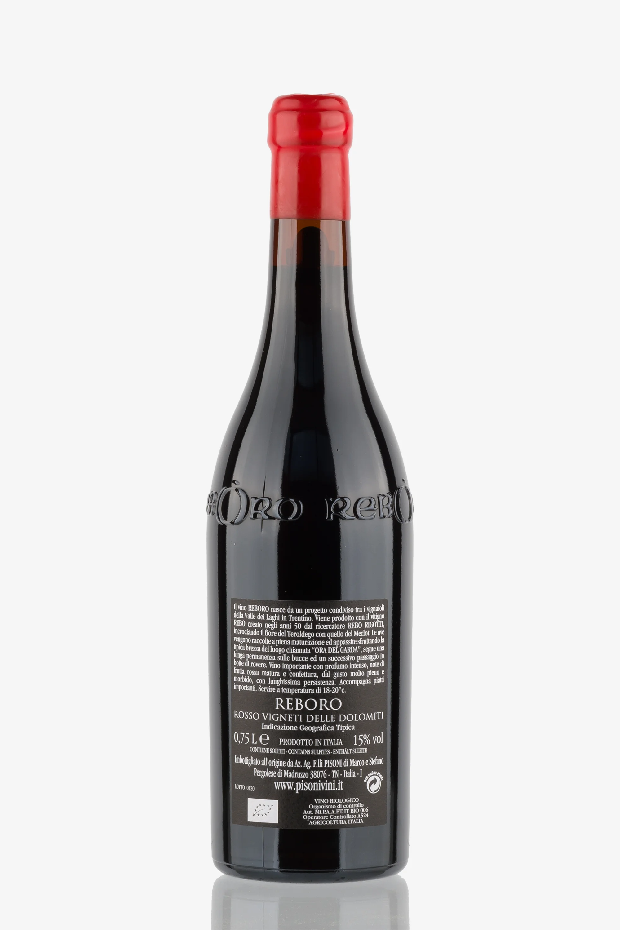 selected wine variant rear image
