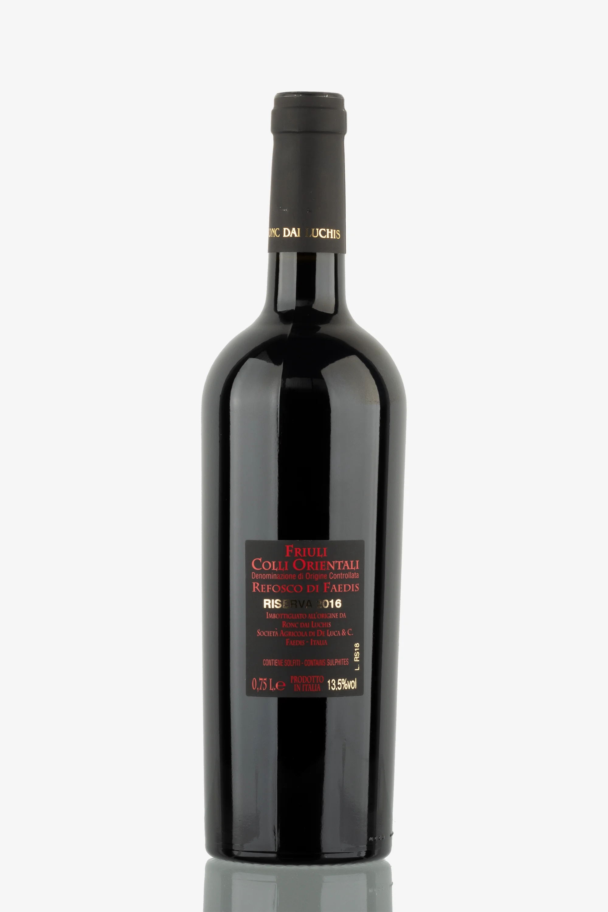 selected wine variant rear image