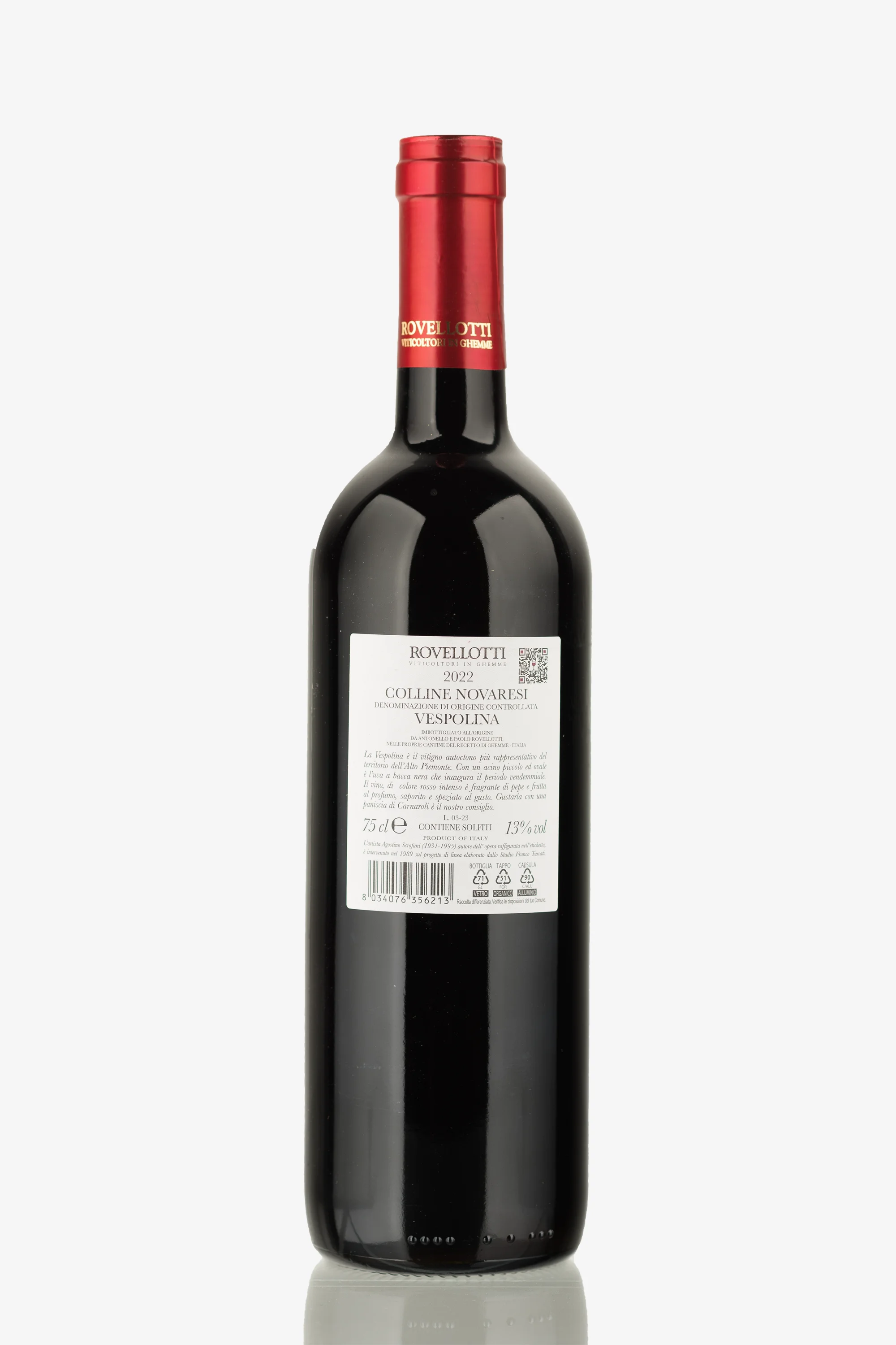 selected wine variant rear image