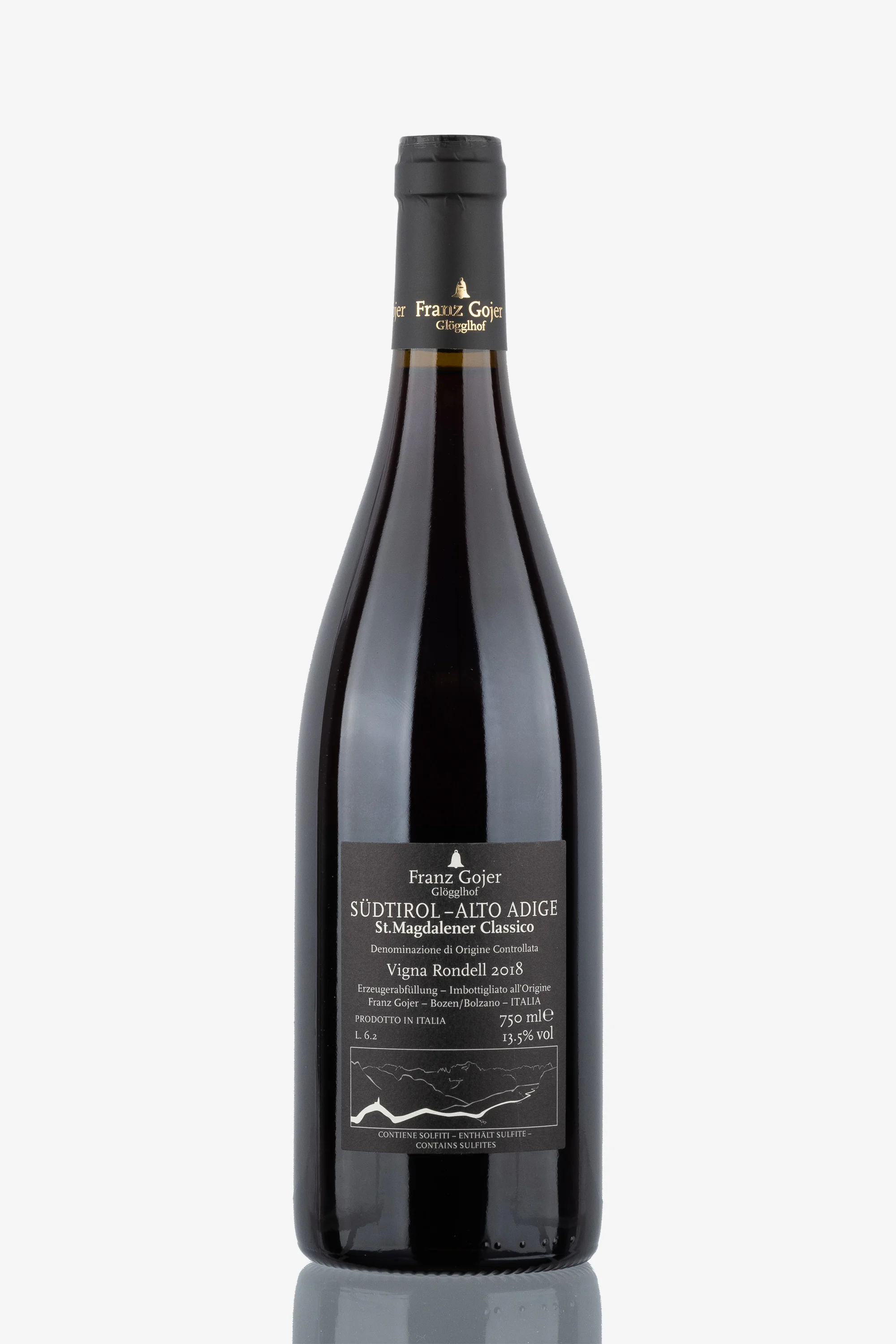 selected wine variant rear image